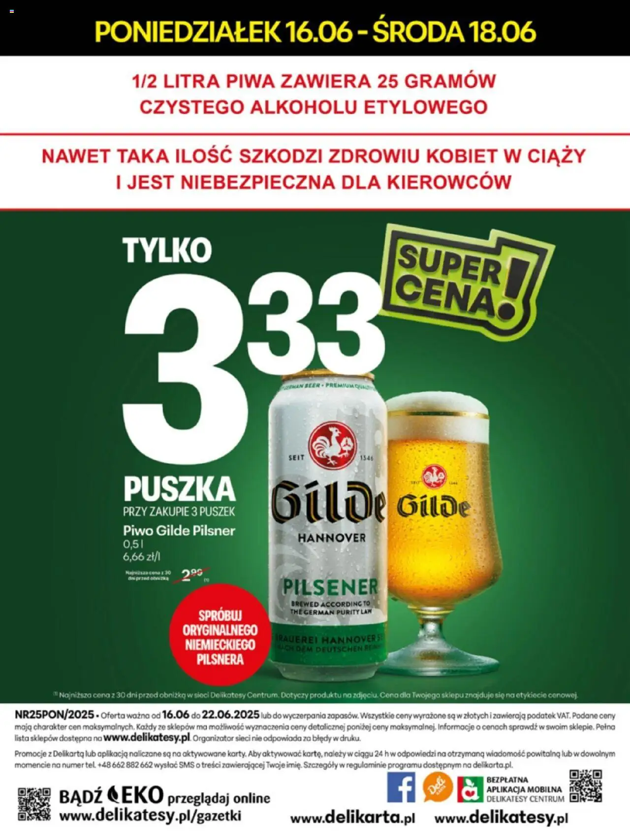 Delikatesy Centrum Gazetka - Sklepy Własne od 16.06.2025 | Strona: 40 | Produkty: Delikatesy, Piwo