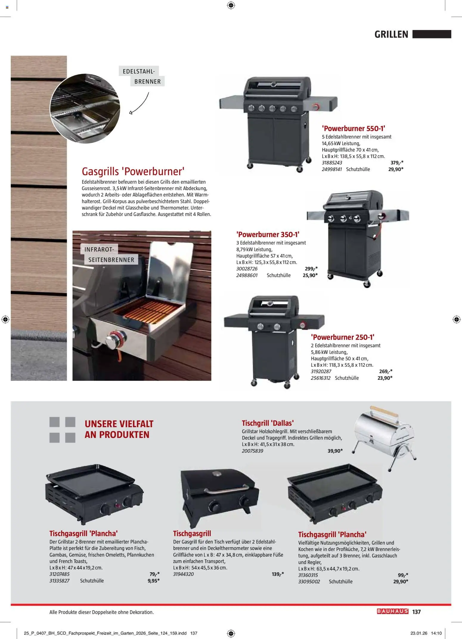 Bauhaus Freizeit im Garten gültig ab 01.05.2026 | Seite: 137 | Produkte: Tisch, Schrank