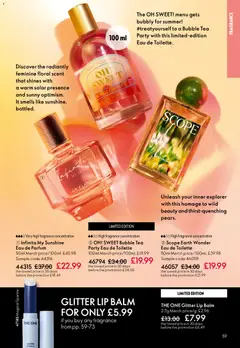 Preview of Oriflame - Offers valid from 15.04.2026 | Page: 59 | Products: Fragrance, Eau de toilette, Tea