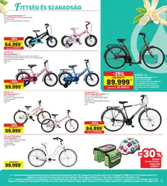 Interspar akciós újság - amely érvényes a következő dátumtól: 23.04.2026 | Oldal: 21 | Termékek: Kerékpár, Bicikli