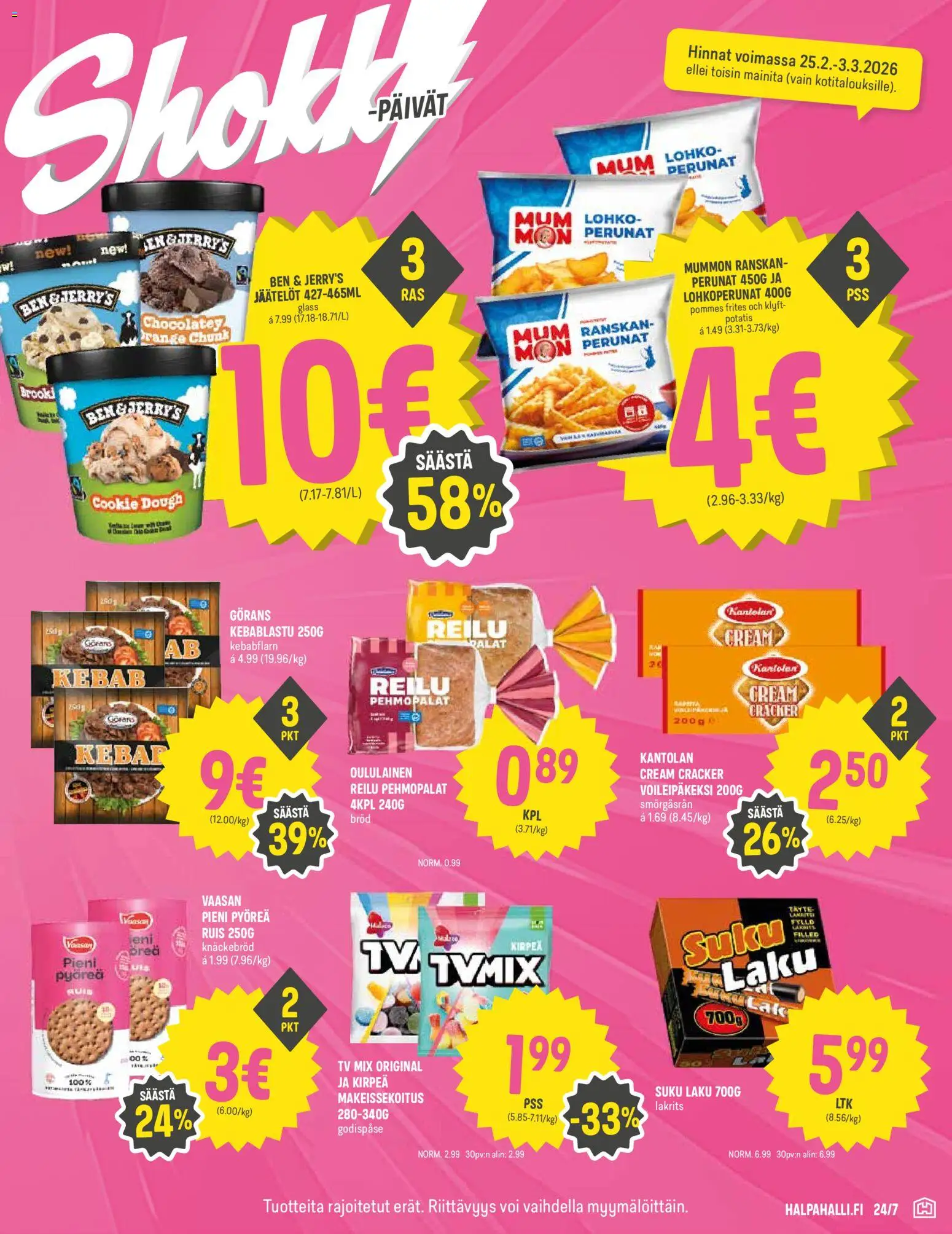 Halpa Halli tarjoukset – voimassa 25.02.2026 alkaen | Sivu: 5 | Tuotteet: Voi, TV
