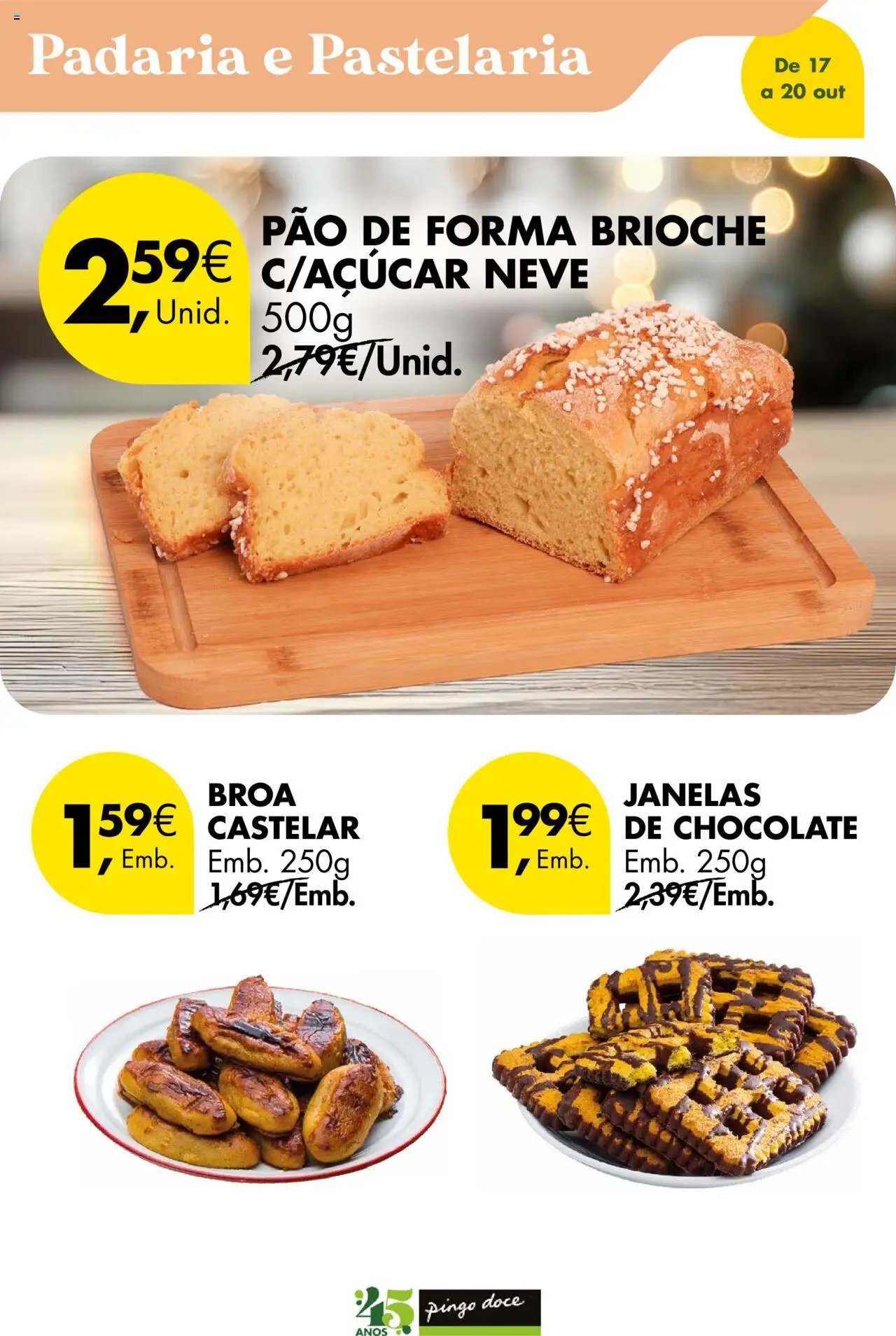 Pingo Doce Poupe este Fim de Semana │ válido de 17.10.2025 | Página: 12 | Produtos: Pão de forma, Padaria, Pão, Chocolate