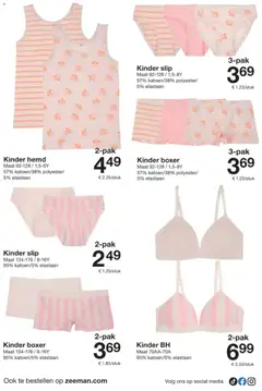 Zeeman folder - Voorbeeld van een folder van Zeeman, geldig van 18.04.2026 | Pagina: 22 | Producten: Slip, Kinder, Hemd, Bh