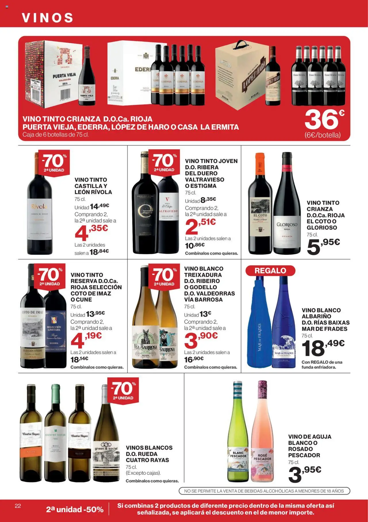 Supercor folleto │ válido desde el 31.07.2025 | Página: 22 | Productos: Vino, Funda, Caja