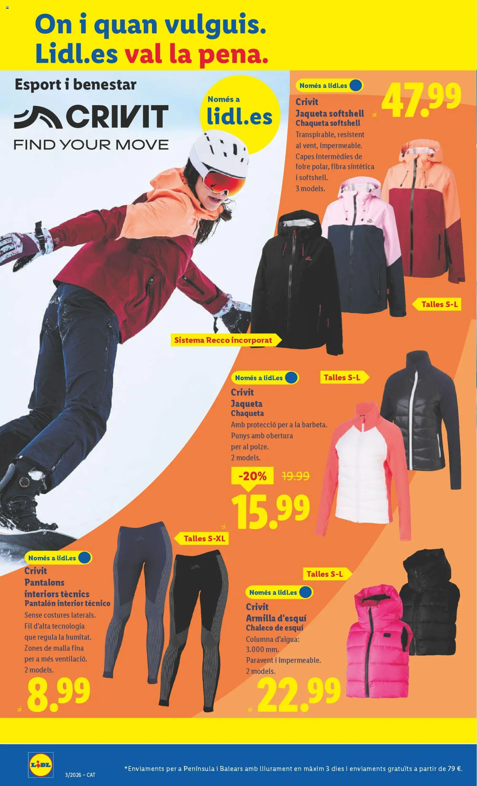 Lidl folleto de bazar │ válido desde el 12.01.2026 | Página: 2 | Productos: Chaleco, Chaqueta