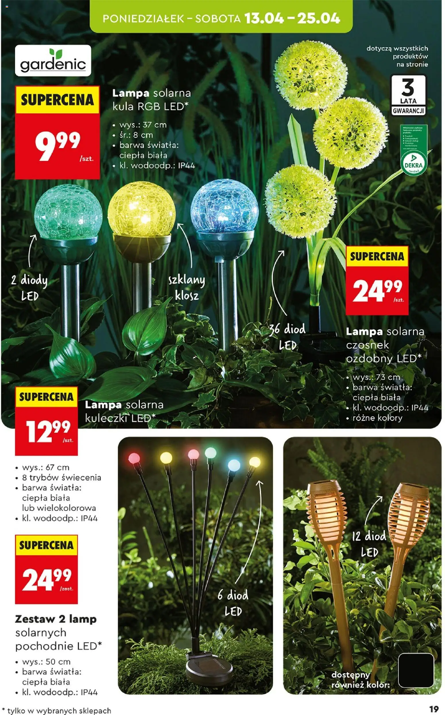 Biedronka Polsko leták - Hity i inspiracje od 11.04.2026 | Strana: 19 | Produkty: Lampa