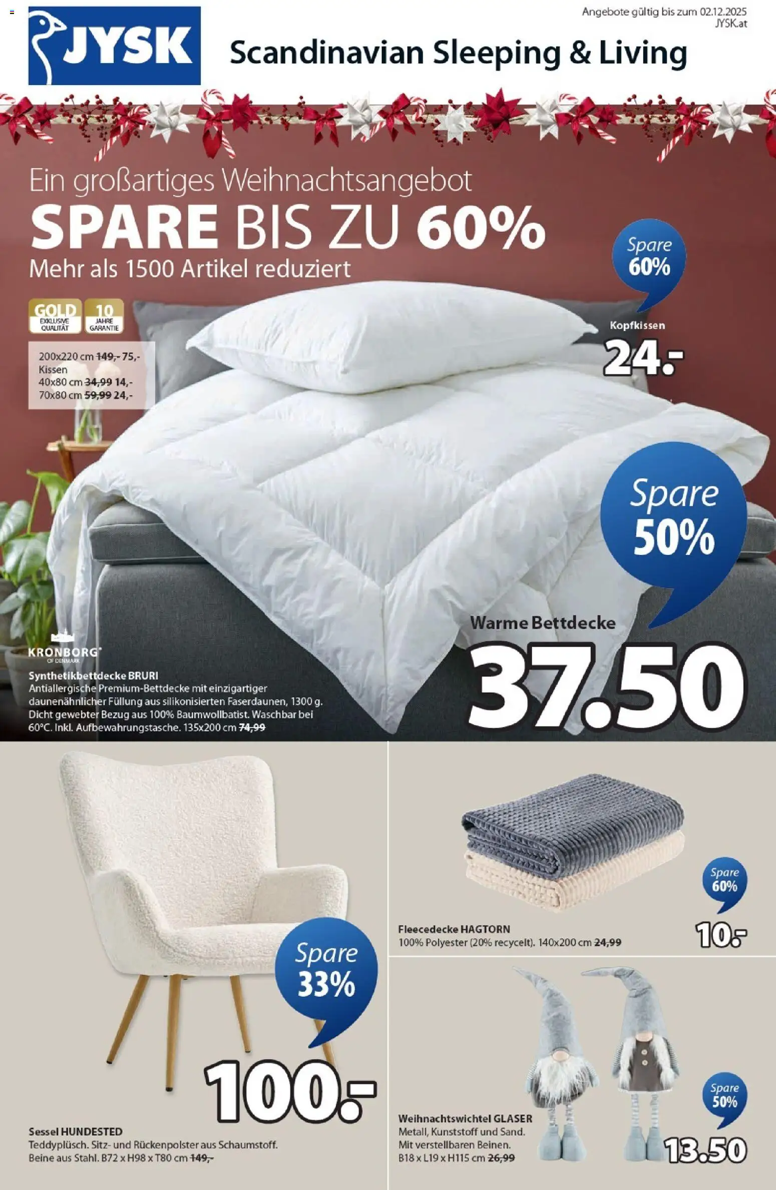 JYSK  Angebote gültig ab 27.10.2025 | Seite: 1 | Produkte: Kissen, Sessel
