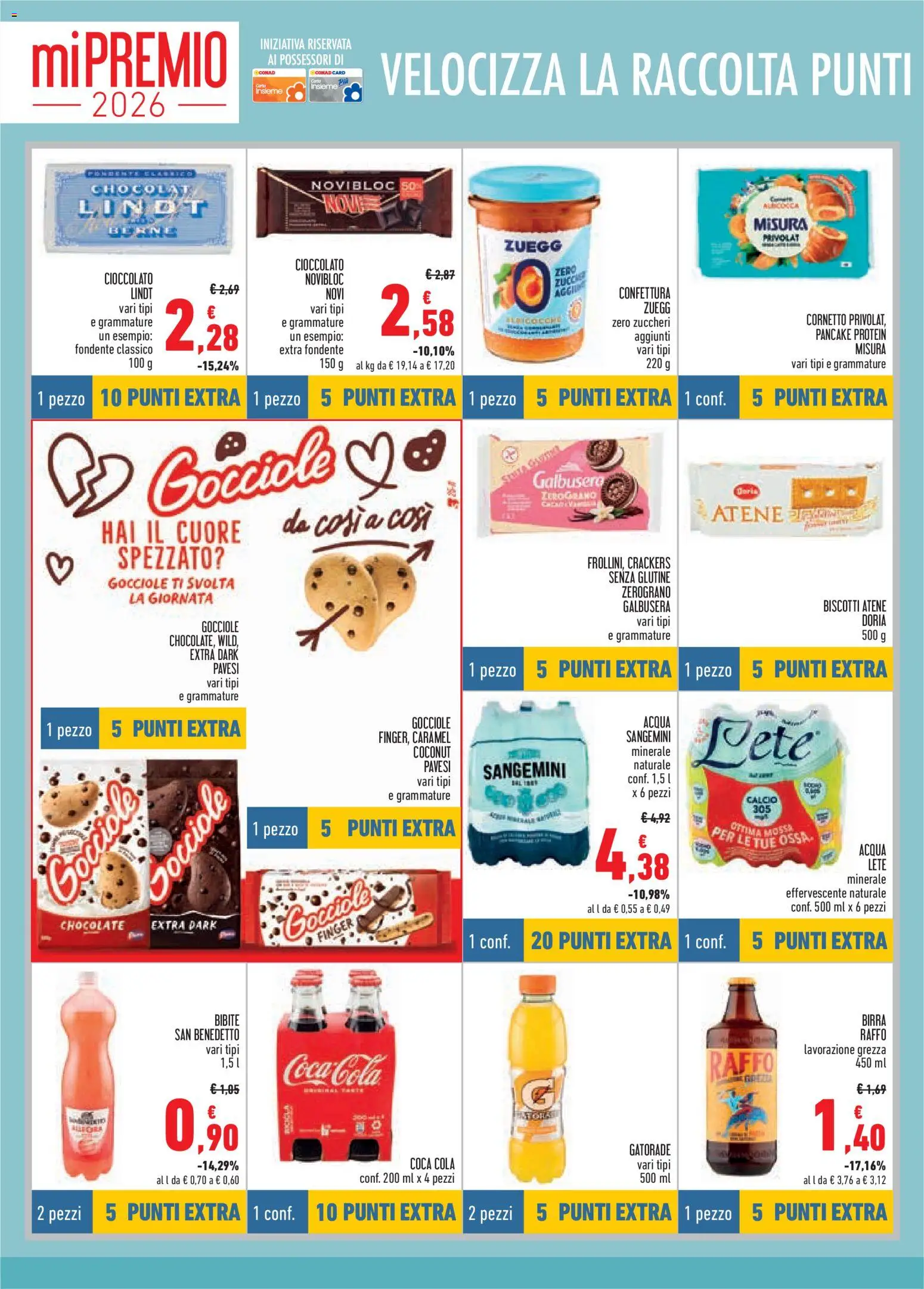 Volantino Conad del 29.01.2026 | Pagina: 10 | Prodotti: Acqua Lete, Acqua, Crackers, Coca Cola