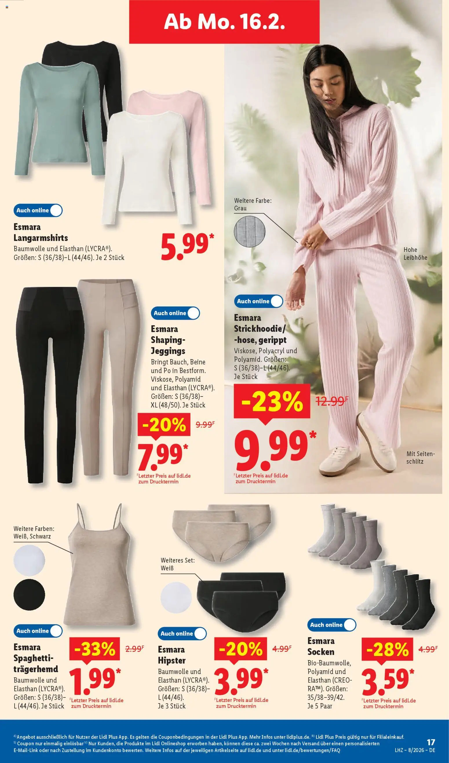 Lidl Prospekt Bestwig – gültig ab 16.02.2026 | Seite: 37 | Produkte: Trägerhemd, Socken