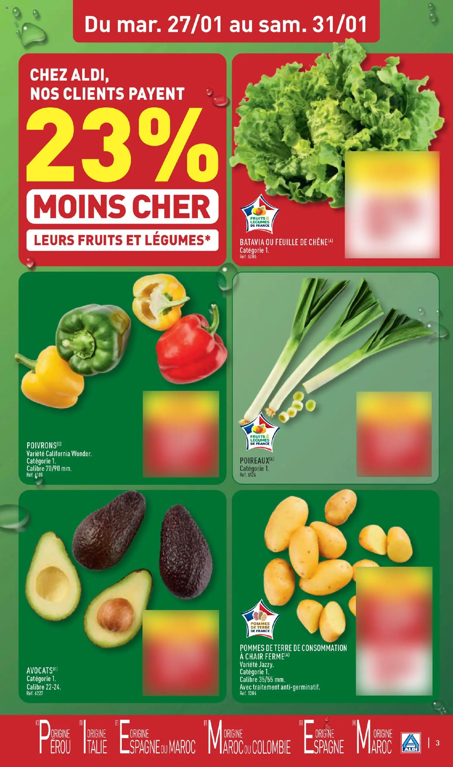 {H1} | Page: 5 | Produits: Pommes, Pommes de terre