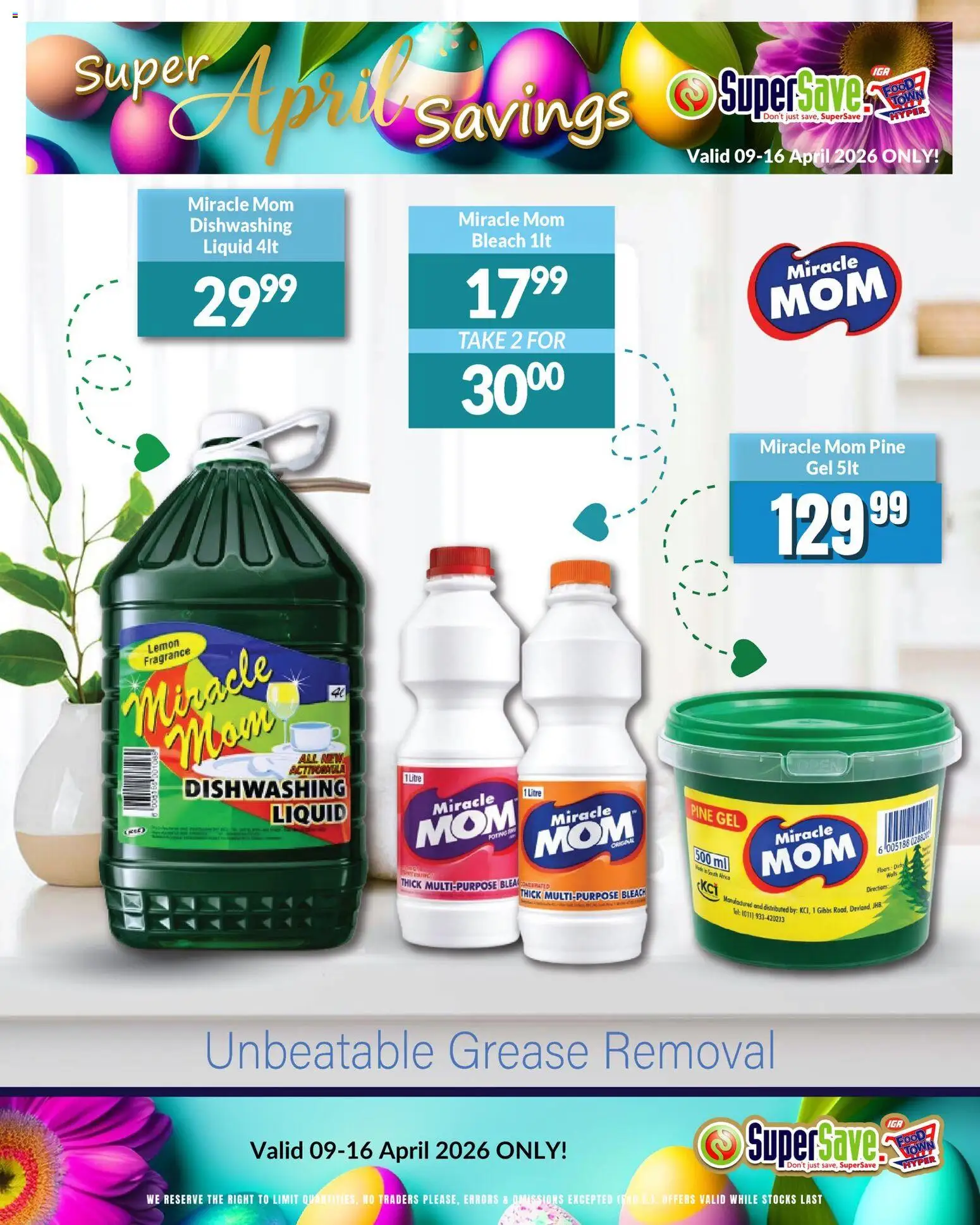 New Super Save catalogue – valid from 09.04.2026 | Page: 63 | Products: Bleach, Fragrance, Lemon