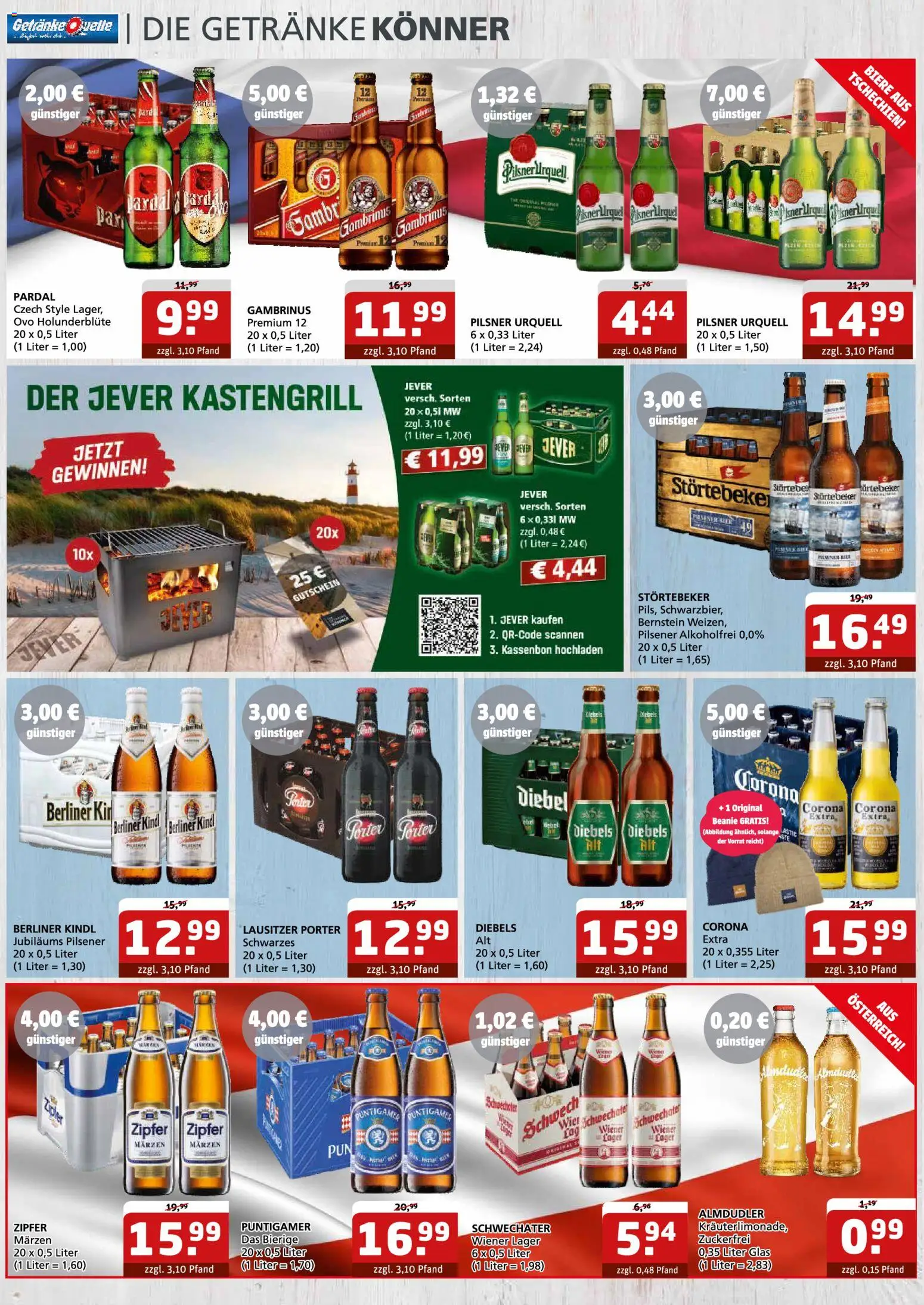 Getränke Quelle Prospekt – gültig ab 08.12.2025 | Seite: 2 | Produkte: Berliner, Pilsner urquell, Jever, Diebels