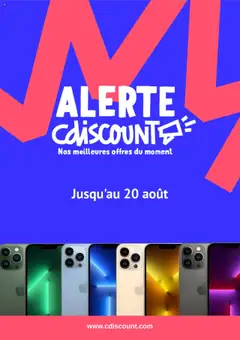 Cdiscount - Prévisualisation de Cdiscount catalogue valide à partir de 07.08.2025