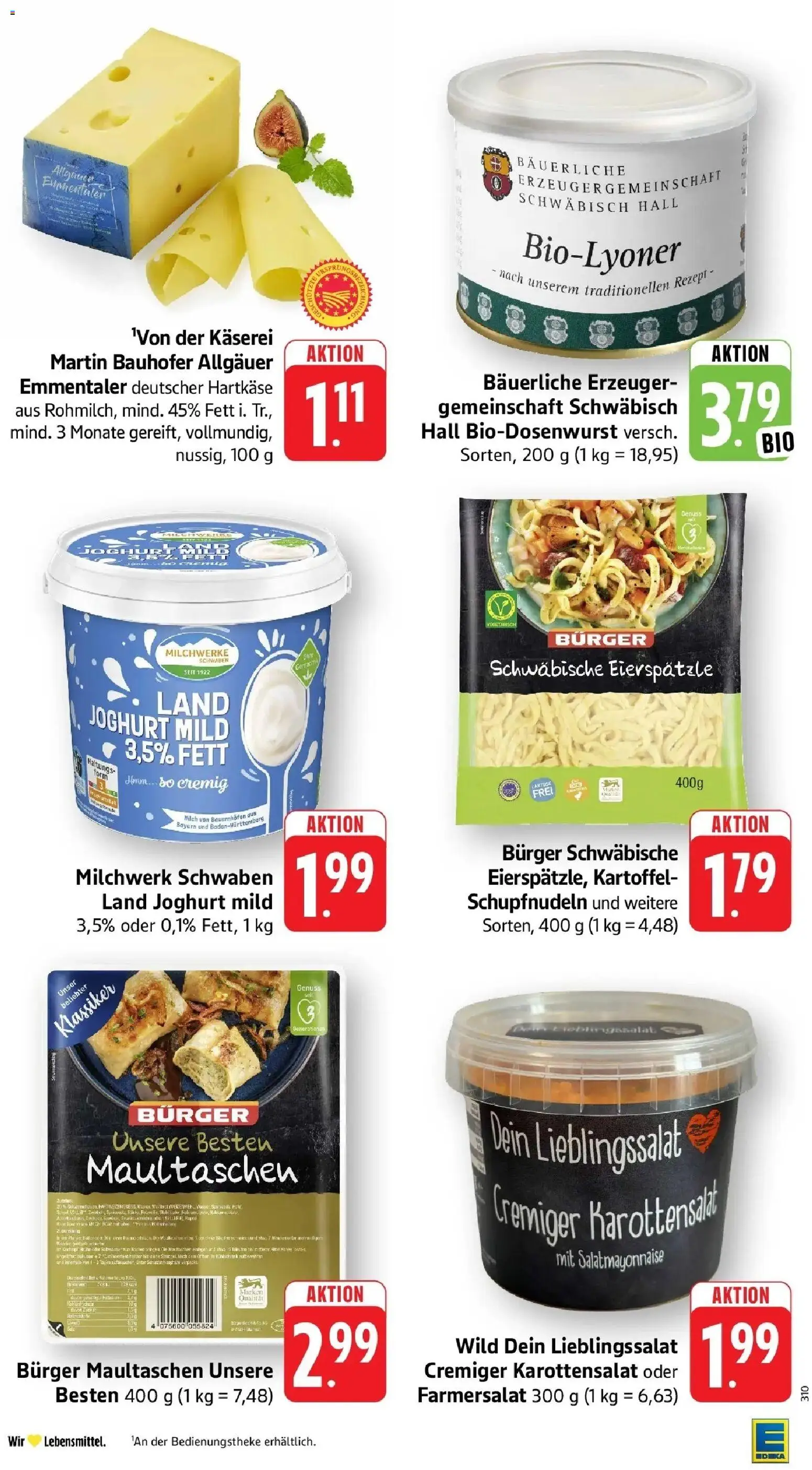 Edeka prospekt Mengen	 – gültig ab 19.04.2026 | Seite: 29 | Produkte: Milch, Joghurt, Pasta, Maultaschen
