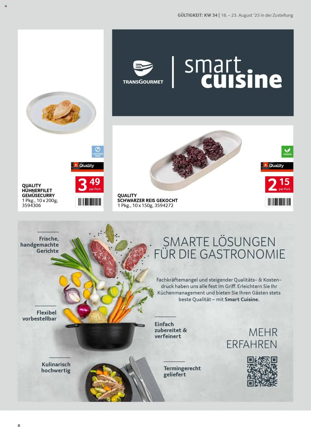 Transgourmet Zustellaktion gültig ab 17.08.2025 | Seite: 8 | Produkte: Reis