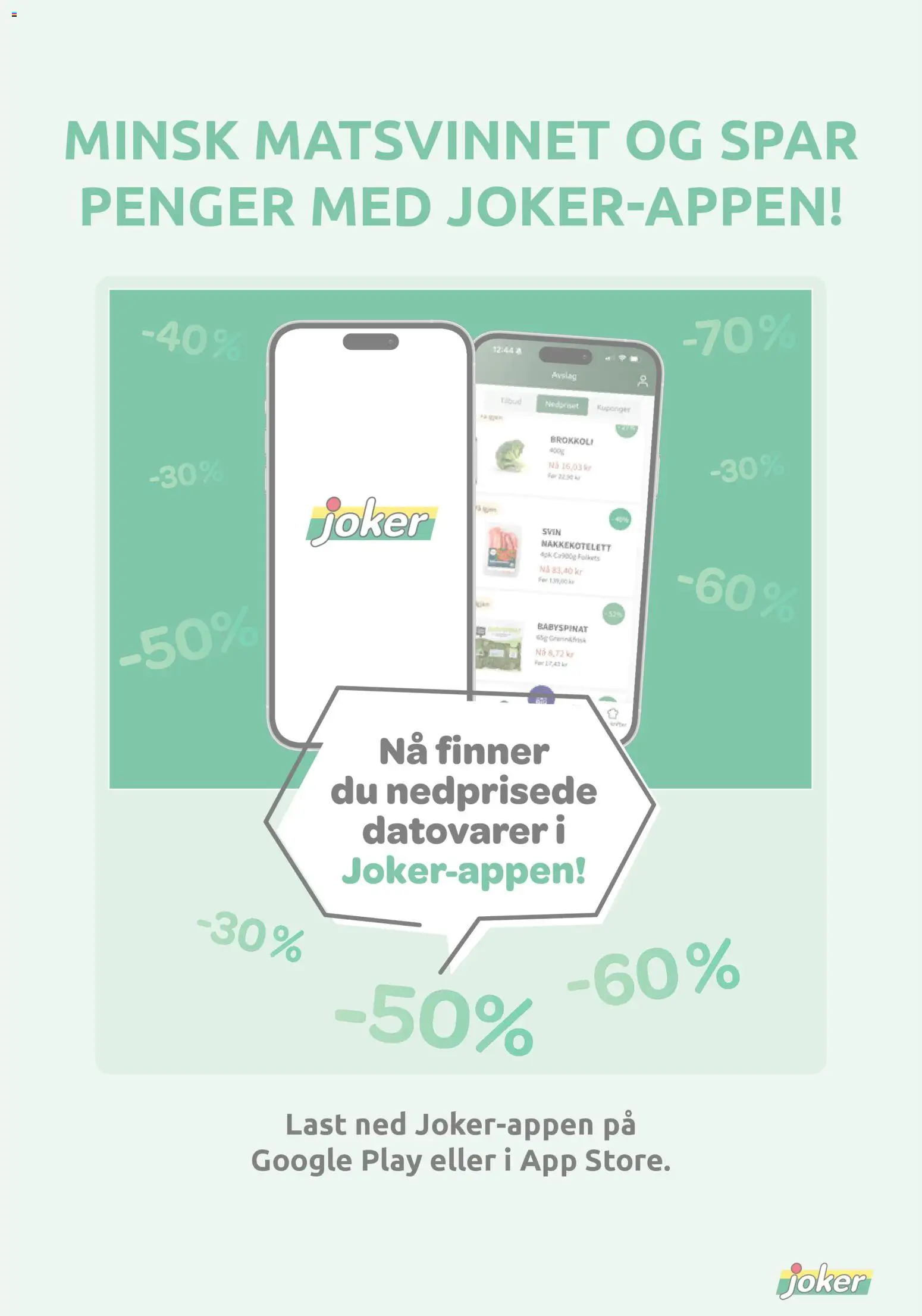 Nye » Joker kundeavis « er nå online. Se alle Apriltilbud på mobilen og spar! | Norway