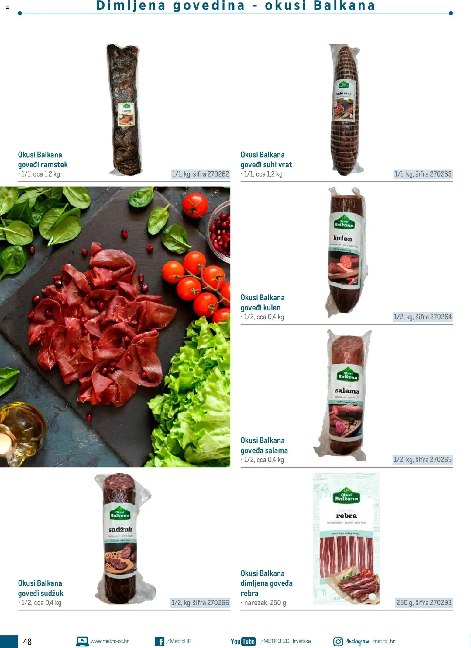 Metro katalog | vrijedi od 05.03.2026 | Stranica: 48 | Proizvodi: Salama, Govedina, Kulen