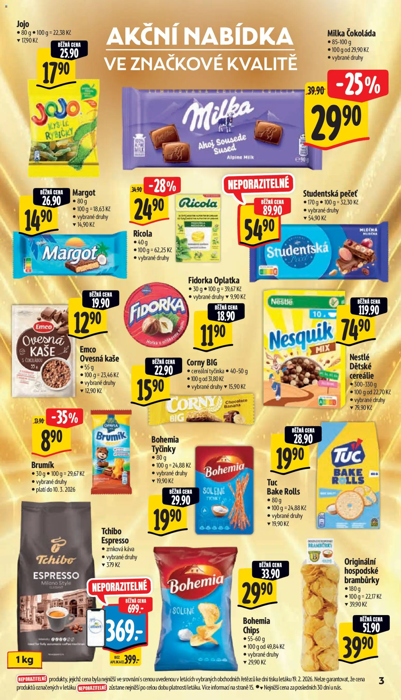 Albert leták - Supermarket od 25.02.2026 | Strana: 9 | Produkty: Jojo, Káva, Bramburky, Tyčinky