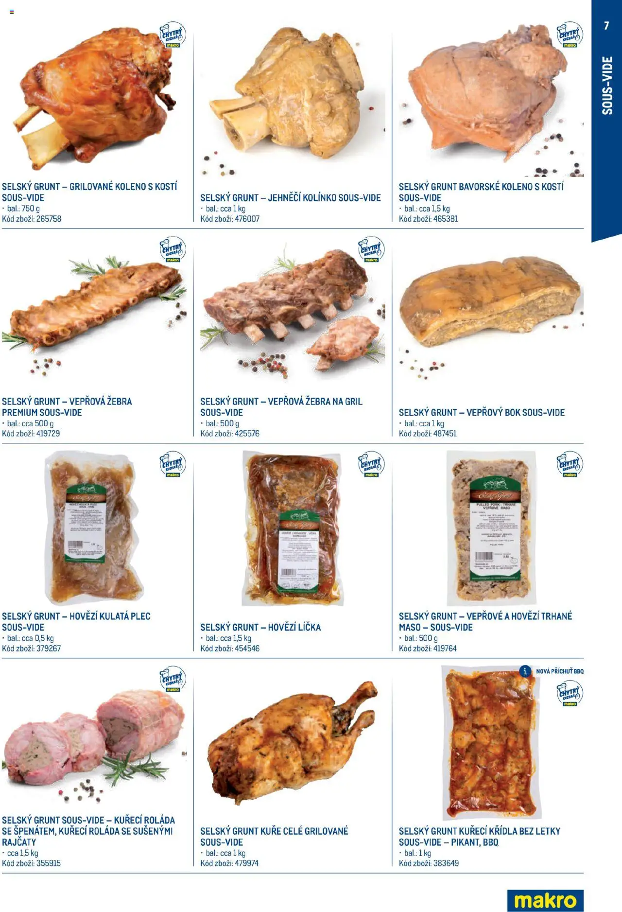 Makro leták - Letní sezona od 17.07.2025 | Strana: 7 | Produkty: Hovězí líčka, Hovězí, Maso, Kuře