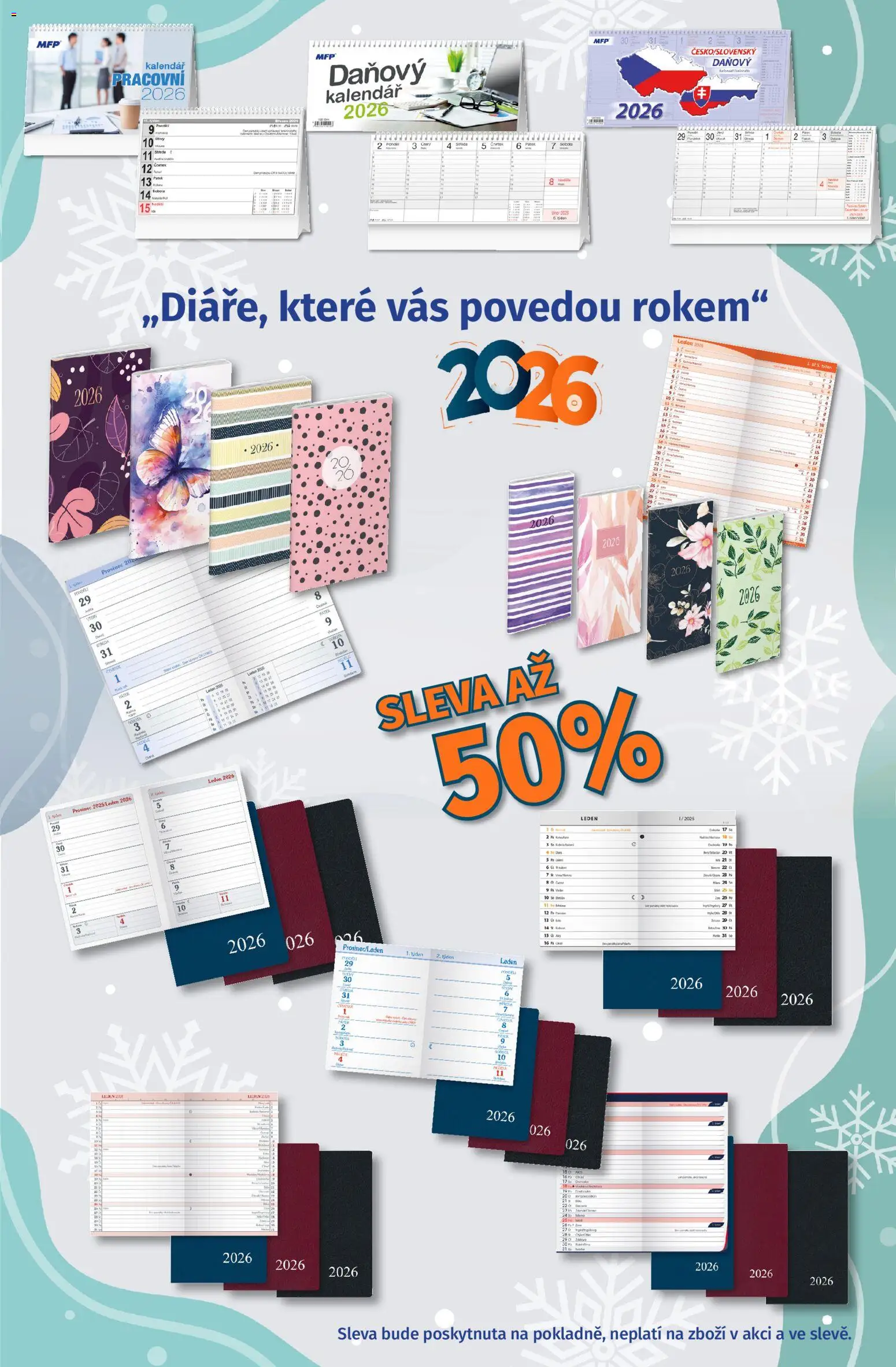 Prior - Akční Nabídka Kalendářů A Diářů od 12.01.2026 | Strana: 2 | Produkty: Kalendář