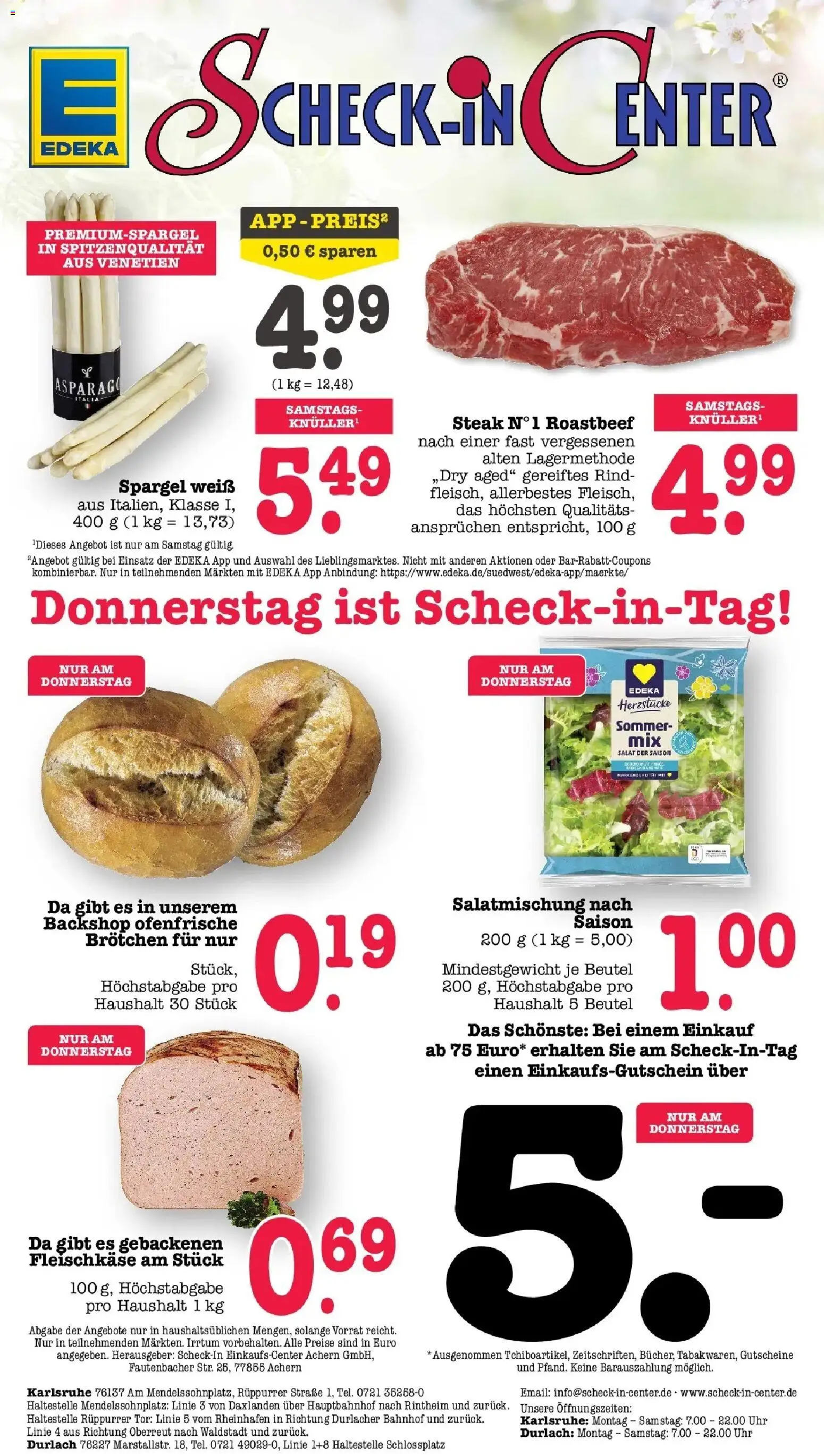 Angebote – gültig ab 30.03.2026 | Seite: 79 | Produkte: Ofenfrische, Roastbeef, Salat, Uhr