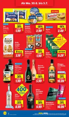 Lidl - Sachsen, Hessen - gültig ab dem 30.06.2025 | Seite: 10 | Produkte: Sekt, Toilette, Baileys, Hohes c