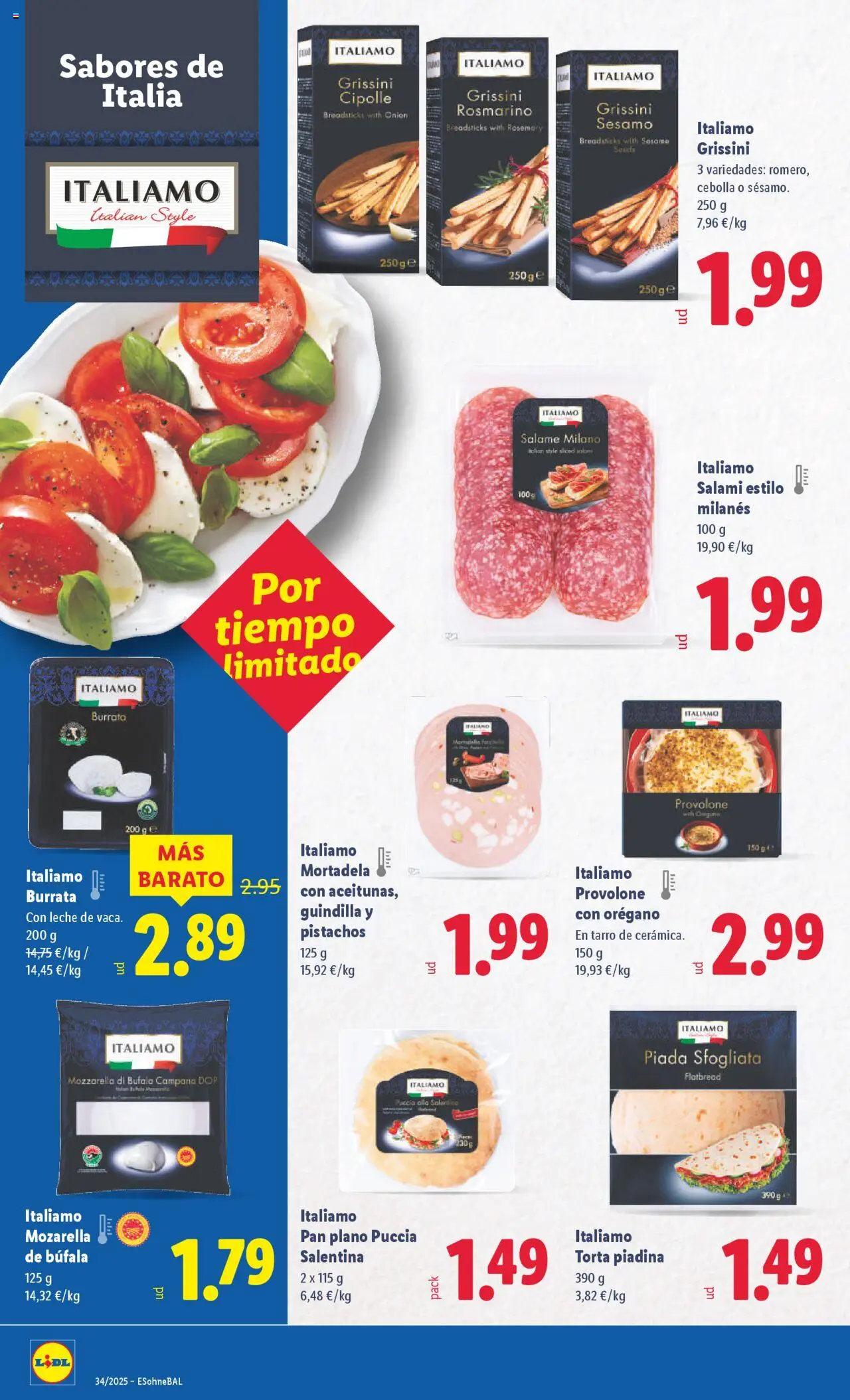 Lidl catálogo BCN │ válido desde el 18.08.2025 | Página: 30 | Productos: Leche, Pan, Salami, Mortadela