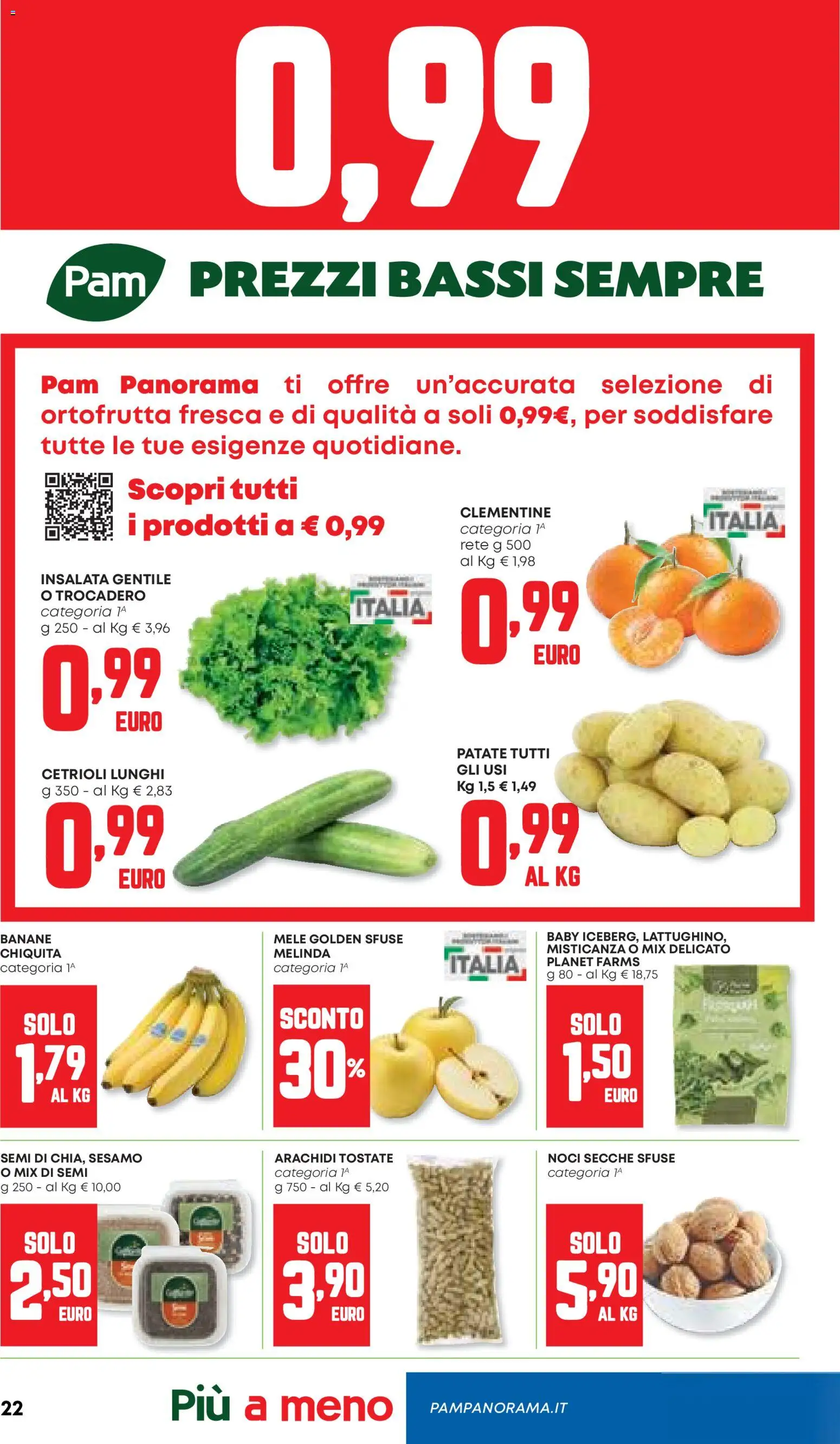 Volantino Panorama del 06.11.2025 | Pagina: 22 | Prodotti: Misticanza, Insalata, Patate, Arachidi