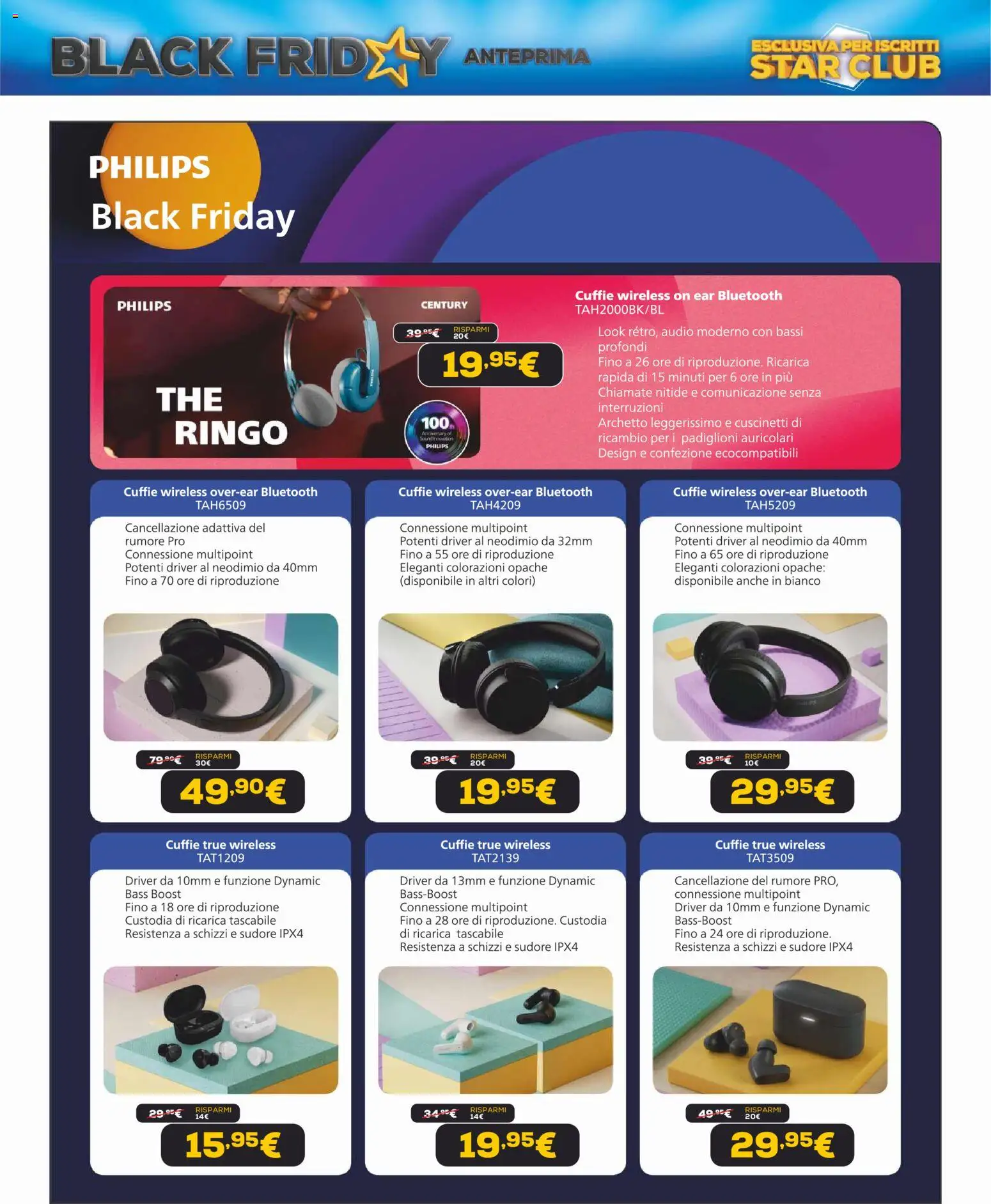 Volantino Euronics del 31.10.2025 | Pagina: 41 | Prodotti: Auricolari, Audio, Cuffie