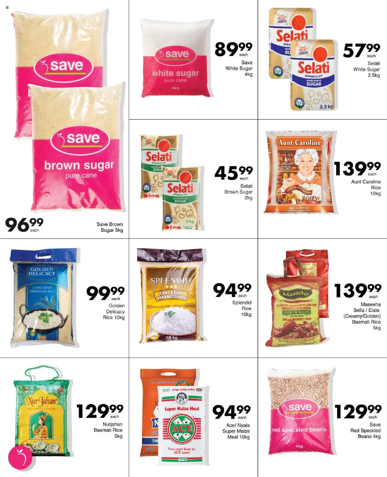 Save Specials │ valid from 14.08.2025 | Page: 26 | Products: Beans, Maize meal, Rice, Sugar