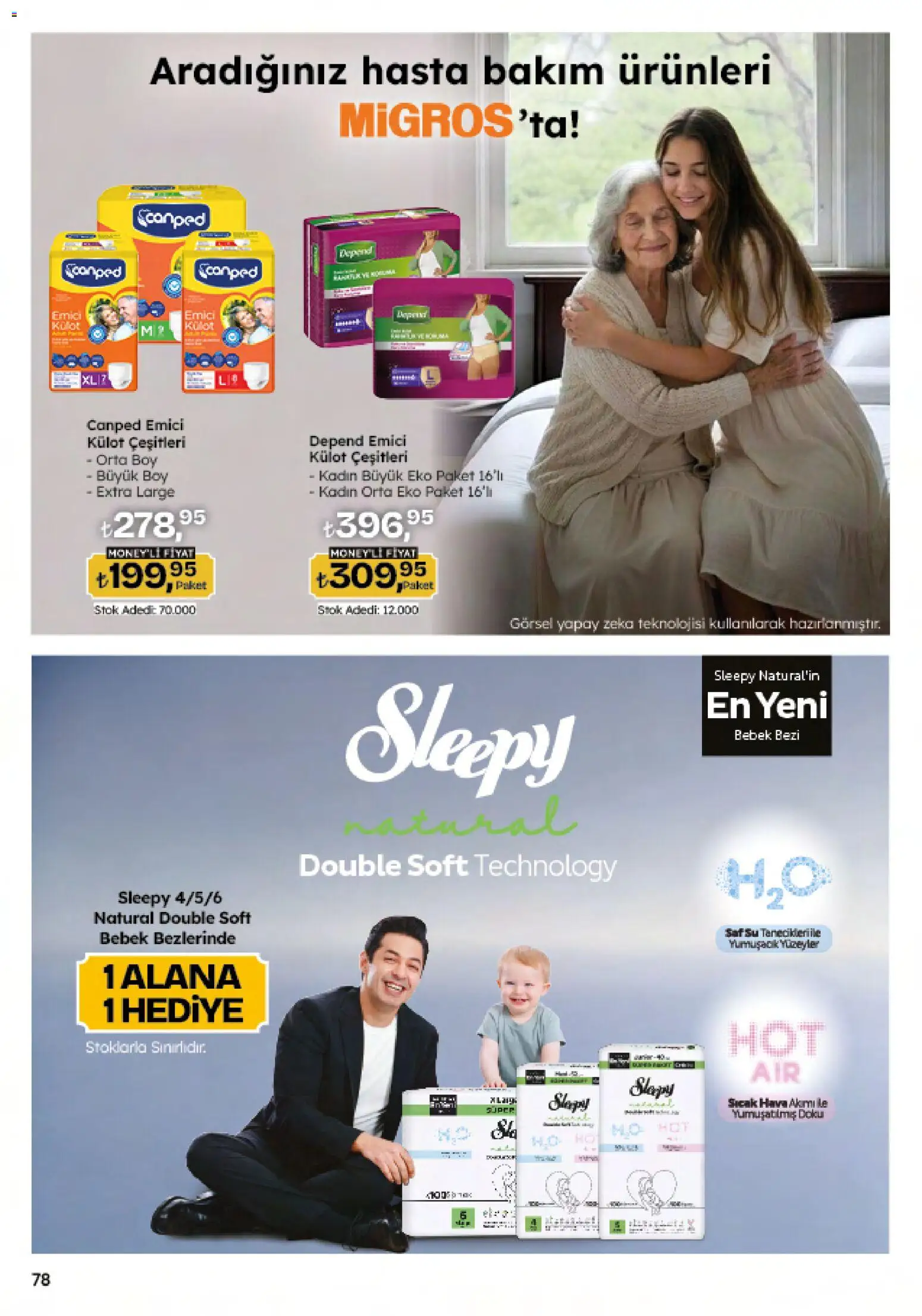 Migros Katalog - 5M Migroskop Dijital - 26.03.2026 tarihinden itibaren geçerlidir | Sayfa: 78 | Ürünler: Külot, Su