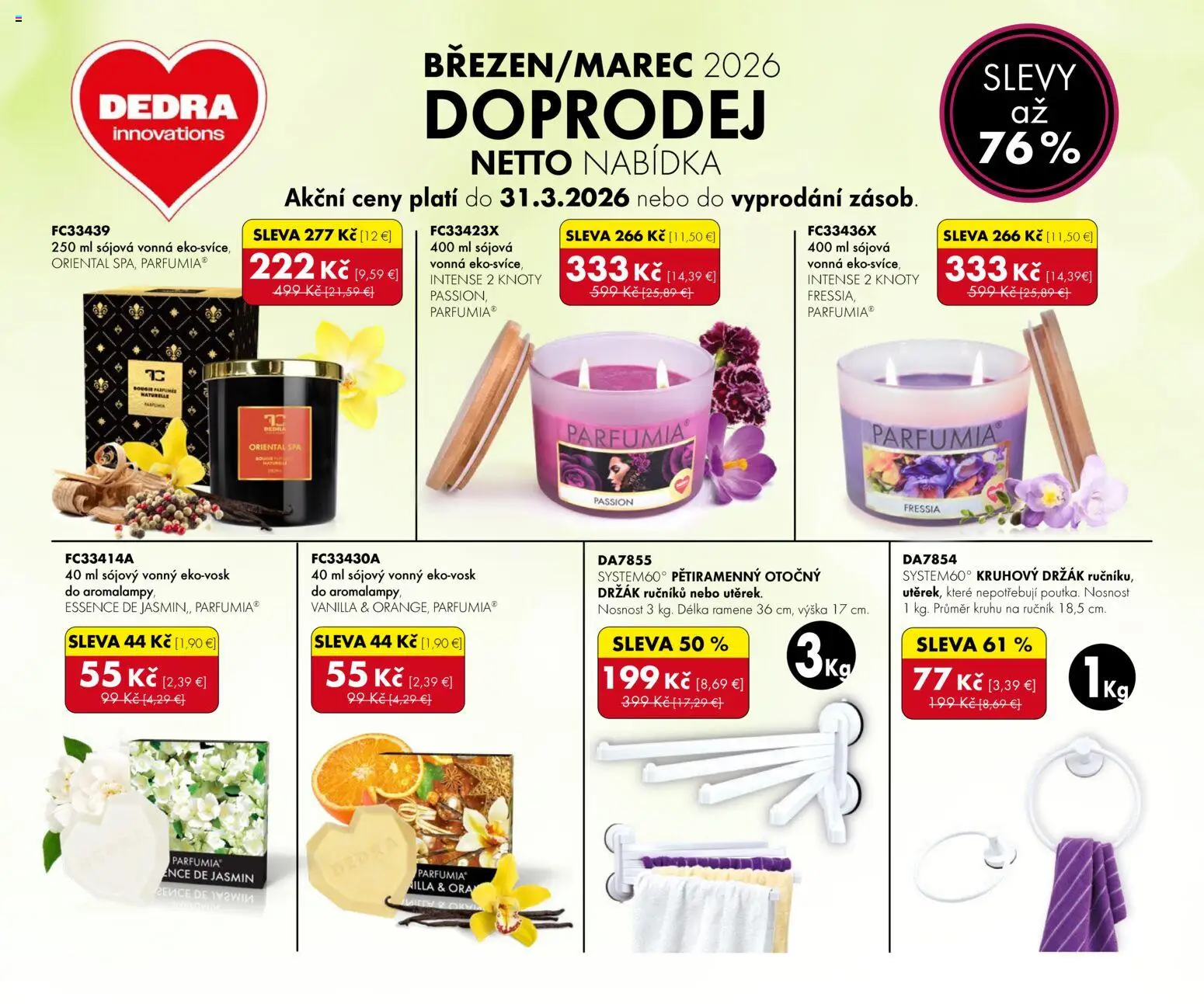 Nové Dedra akcie – leták je platný od 01.03.2026 | Strana: 1