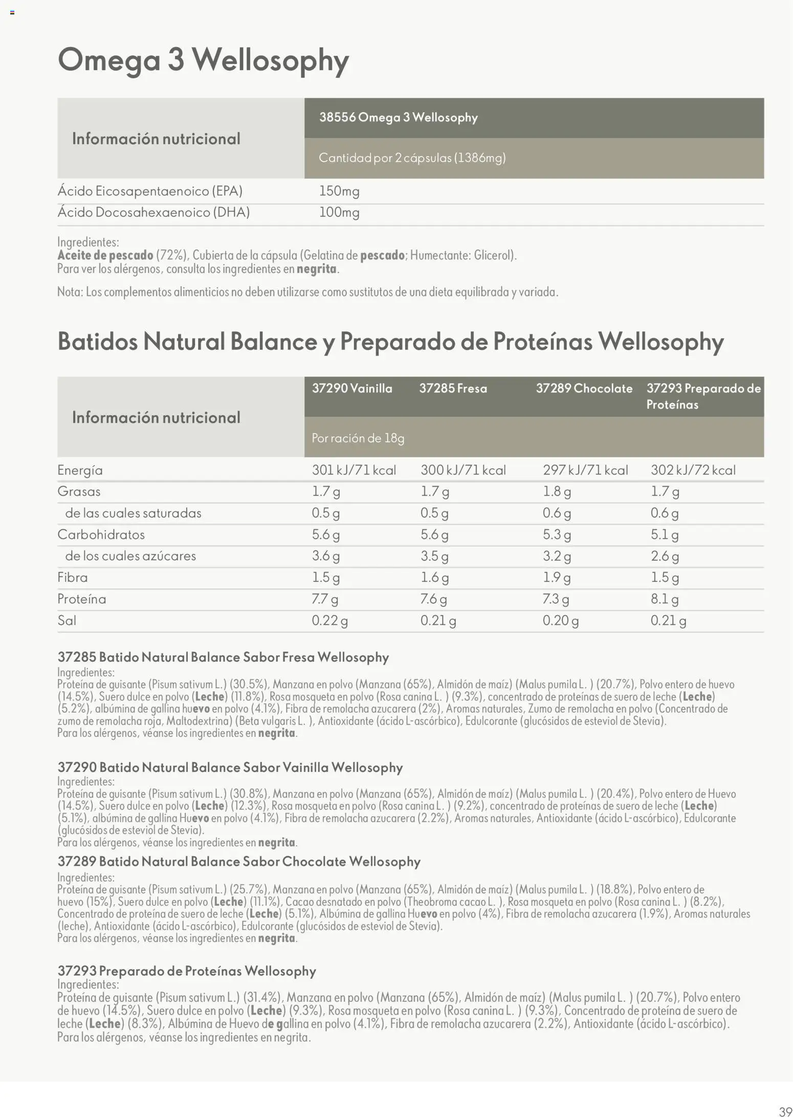 Oriflame - Guía Wellosophy │ válido desde el 01.11.2023 | Página: 39 | Productos: Aceite, Chocolate, Ροζ πιπέρι, Manzana
