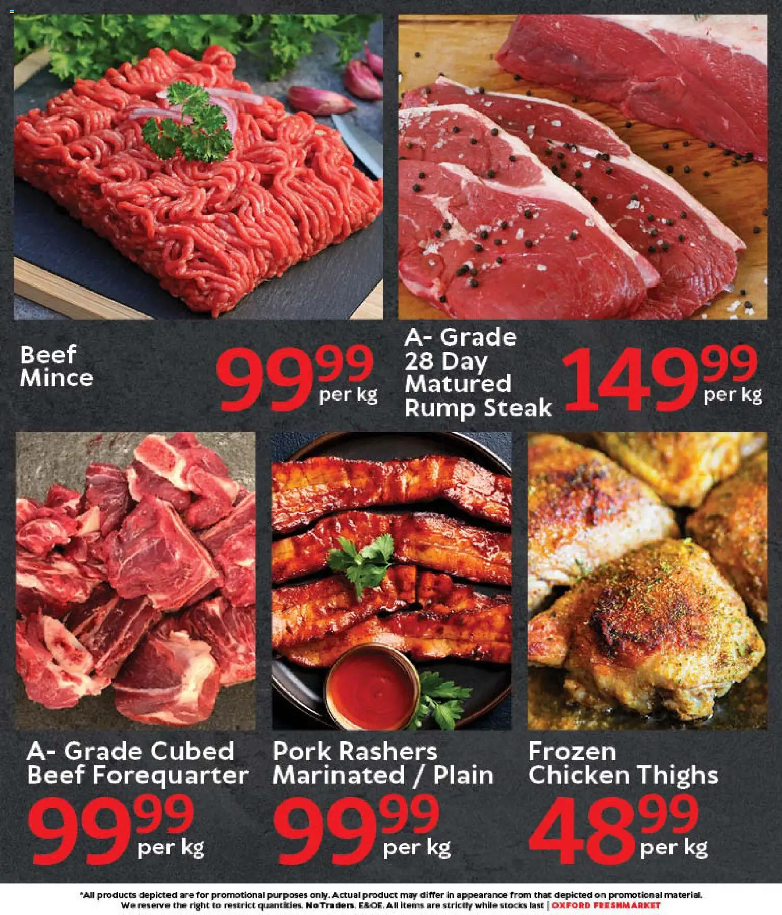 New Oxford Freshmarket catalogue – valid from 03.01.2026 | Page: 2 | Products: Steak, Chicken, Pork, Beef