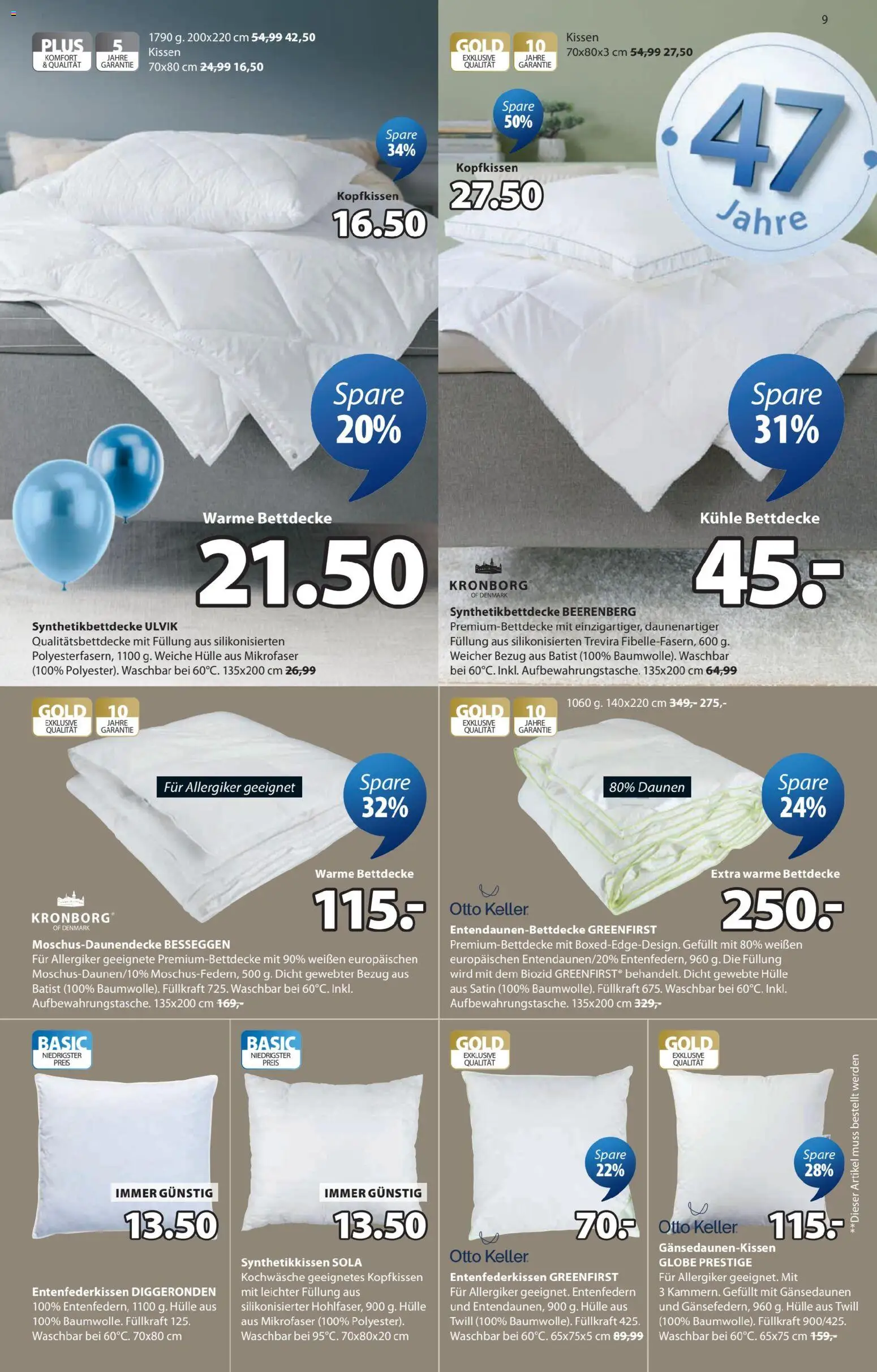 JYSK Prospekt aktuell gültig ab 17.03.2026 | Seite: 9 | Produkte: Hülle, Kissen