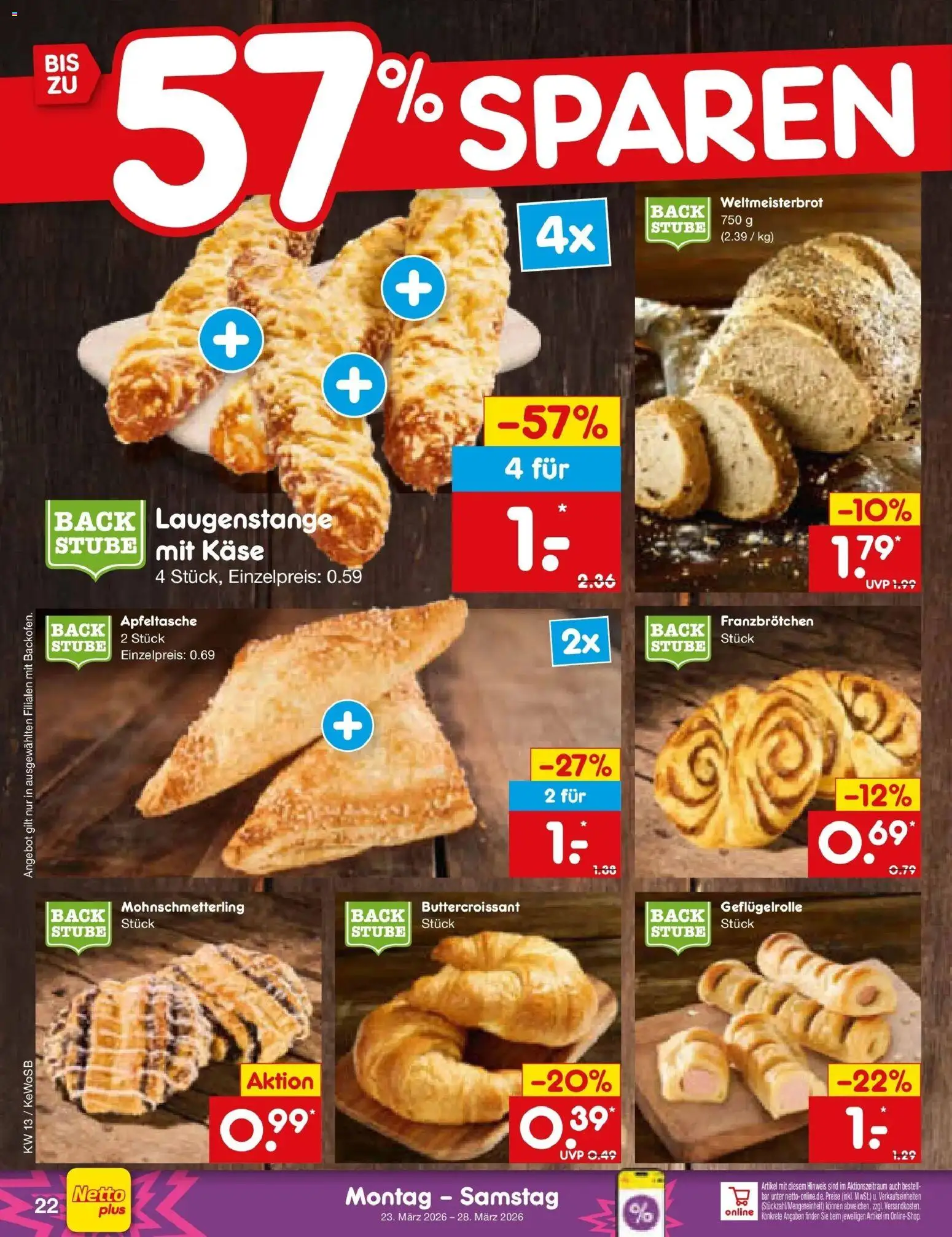 Netto Marken-Discount Prospekt Lahnau	 – gültig ab 23.03.2026 | Seite: 30 | Produkte: Käse