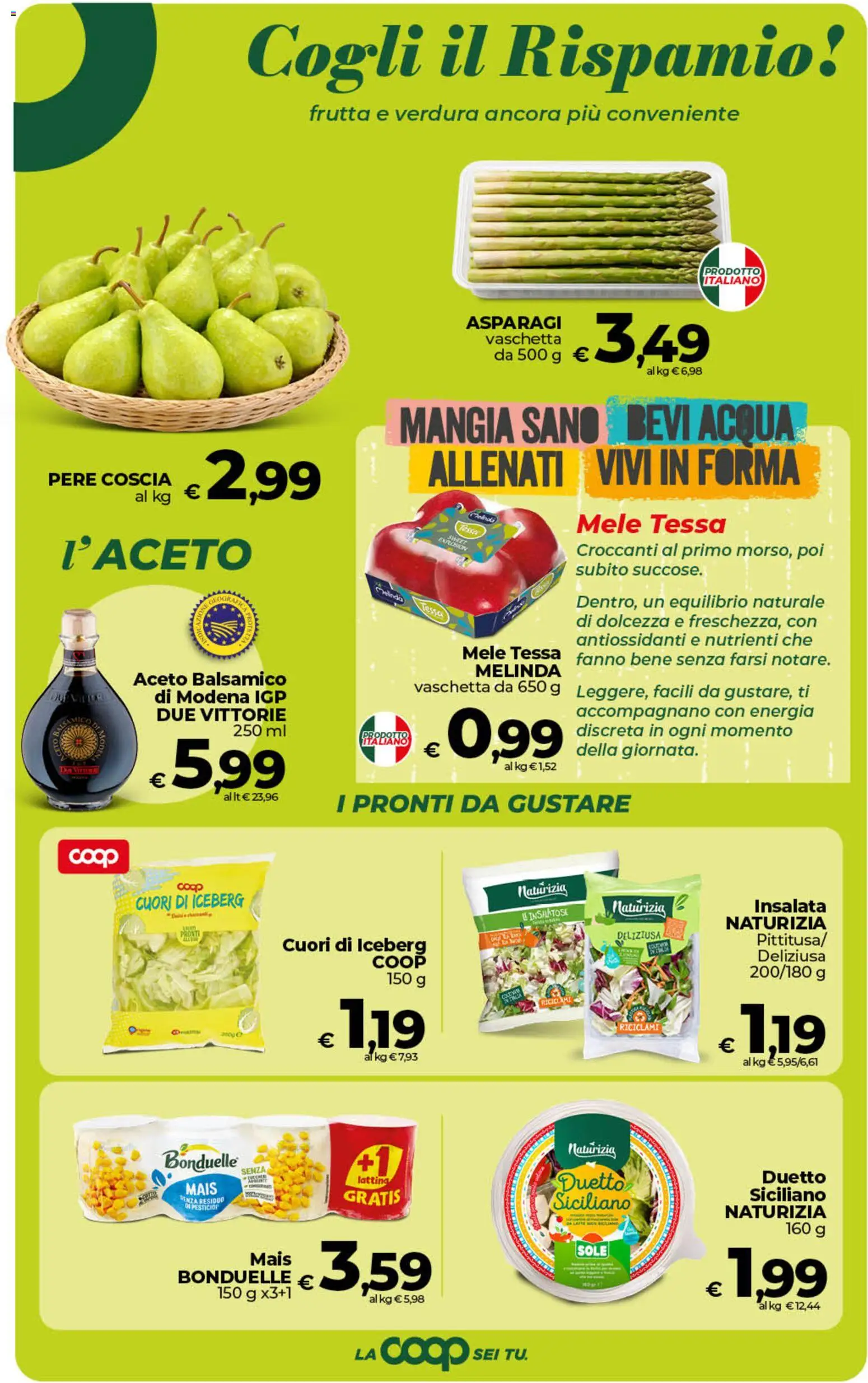 Volantino Ipercoop del 07.04.2026 | Pagina: 28 | Prodotti: Mele, Insalata, Aceto, Mais