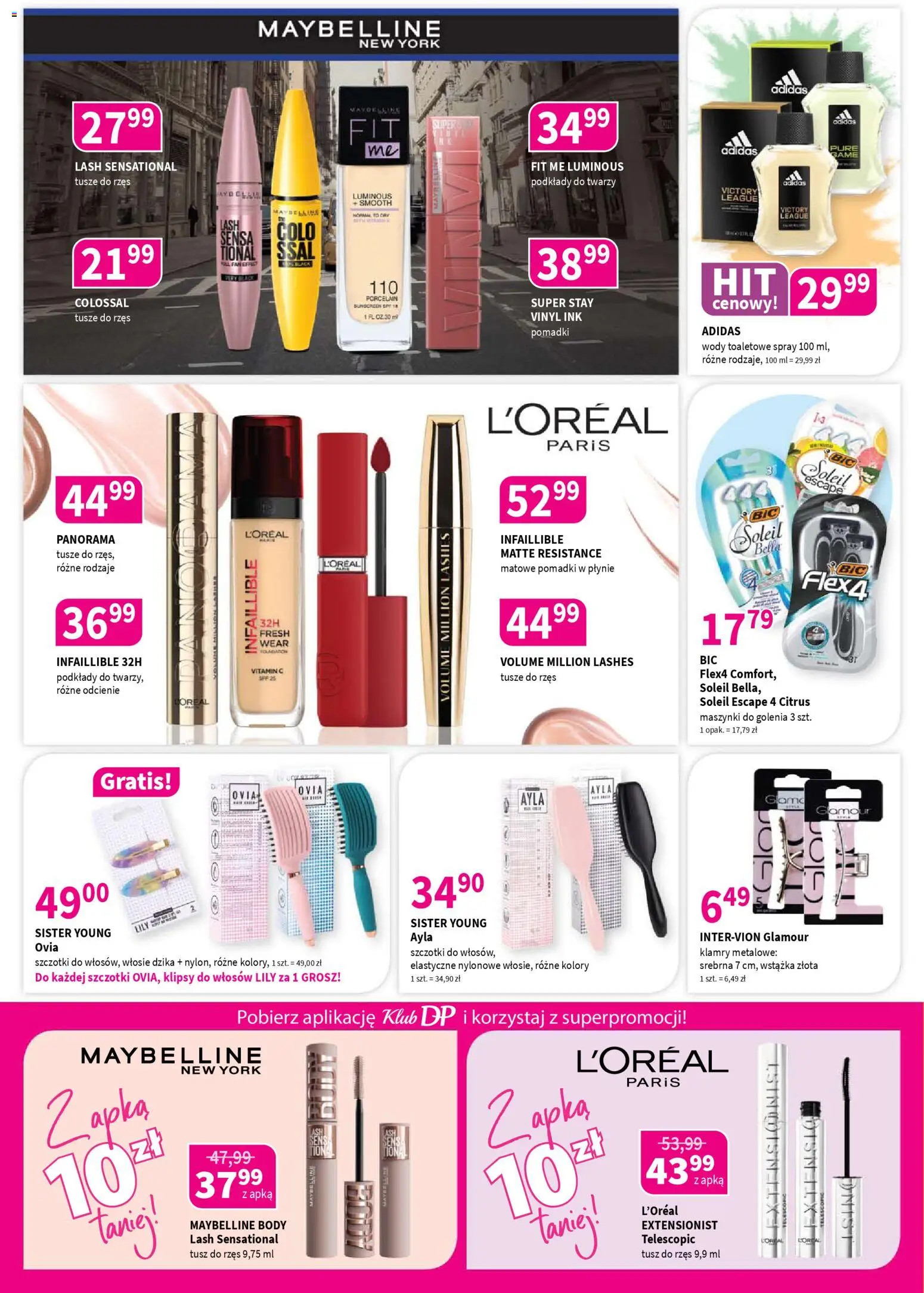 Drogerie Polskie Gazetka od 09.02.2026 | Strona: 2 | Produkty: Maszynki do golenia, Tusz do rzęs, Body