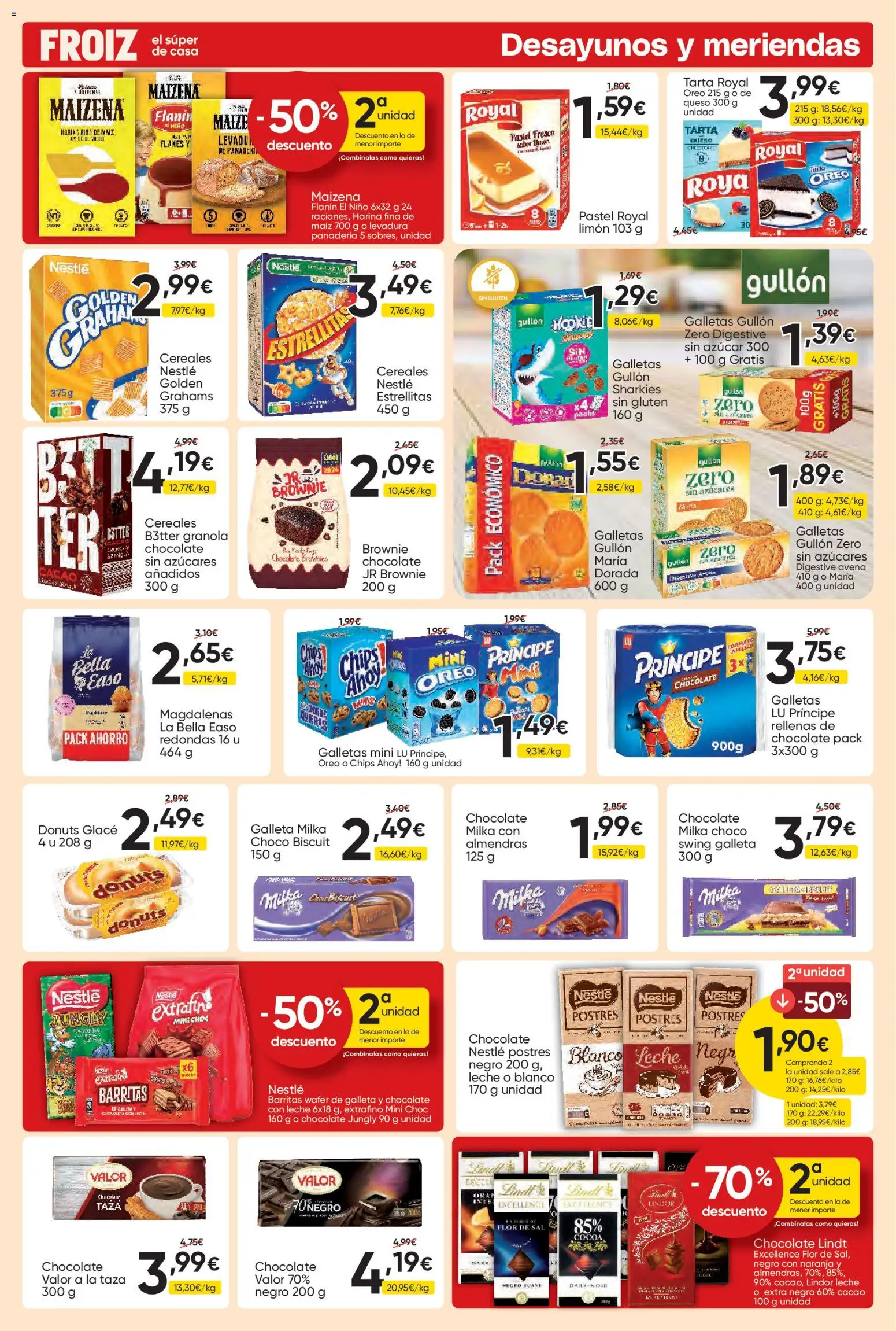 Froiz folleto │ válido desde el 25.03.2026 | Página: 11 | Productos: Queso, Chocolate, Cereales, Galletas