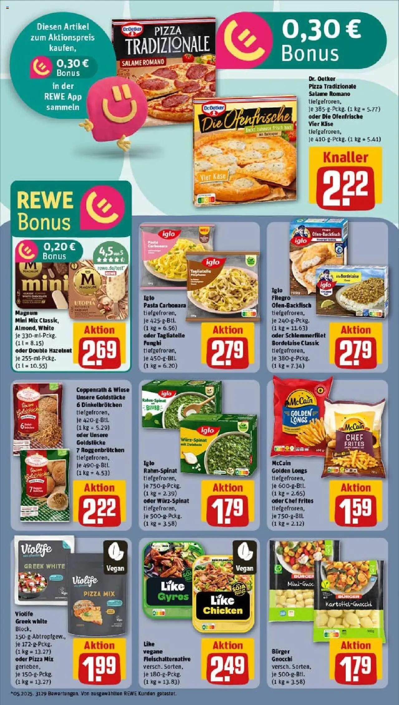 Rewe prospekt Lübeck / St. Jürgen	 - gültig ab dem 27.07.2025 | Seite: 18 | Produkte: Käse, Burger, Pasta, Pizza