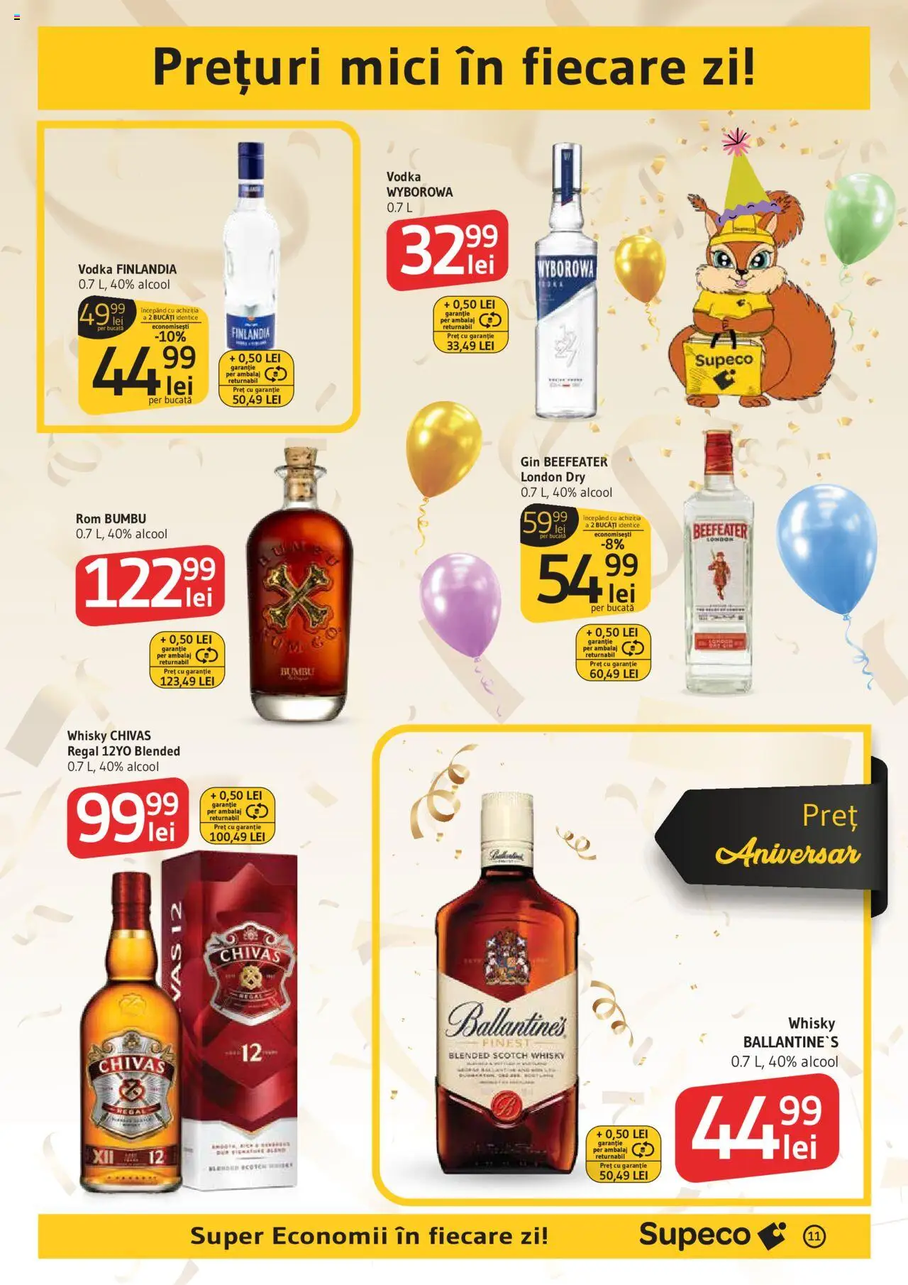 Noul catalog Supeco – valabil de la 04.09.2025 | Pagină: 11 | Produse: Mici, Rom, Gin, Vodka
