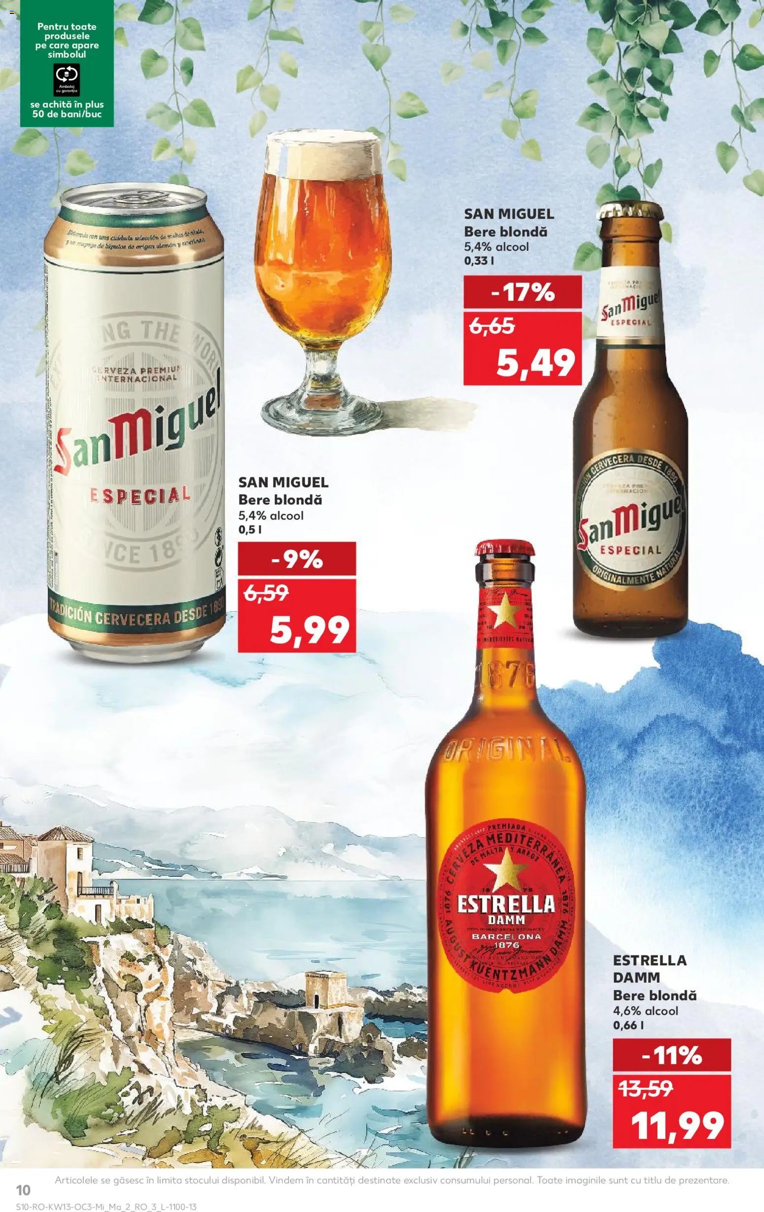 Noul catalog Kaufland – valabil de la 25.03.2026 | Pagină: 10 | Produse: Bere