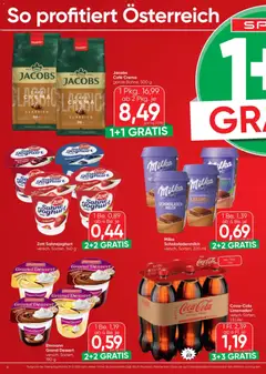 Spar Flugblatt ab 06.11.2025 gültig | Seite: 6 | Produkte: Sahne, Milch, Joghurt
