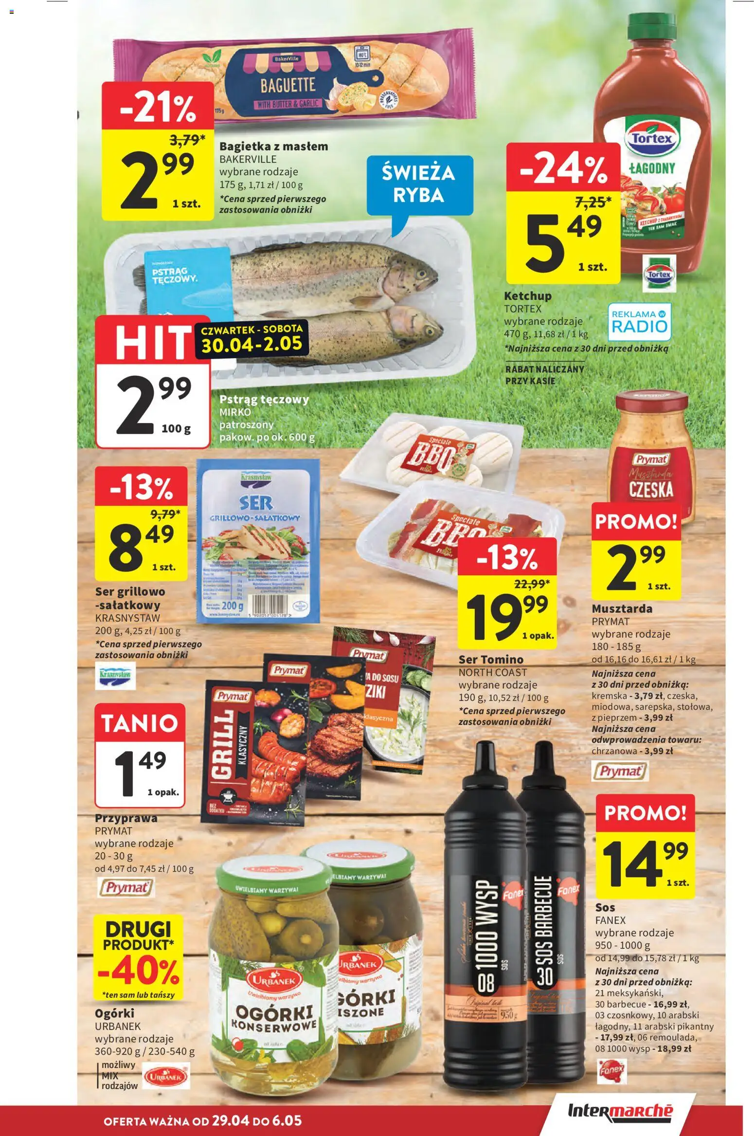 Intermarche gazetka od 29.04.2026 | Strona: 7 | Produkty: Radio, Ketchup, Musztarda, Warzywa