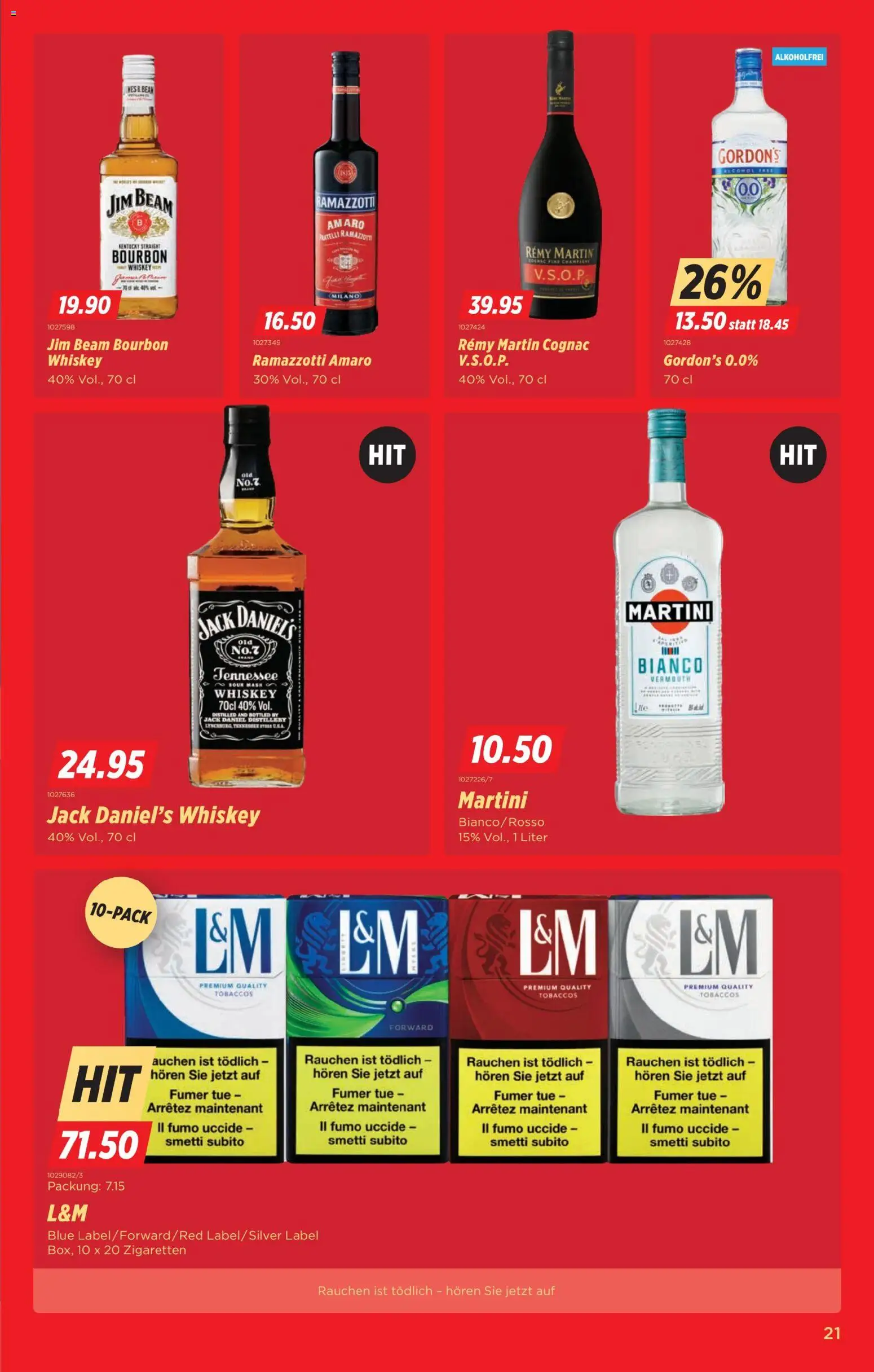 Denner Aktionen – gültig ab 09.12.2025 | Seite: 21 | Produkte: Bourbon, Whiskey