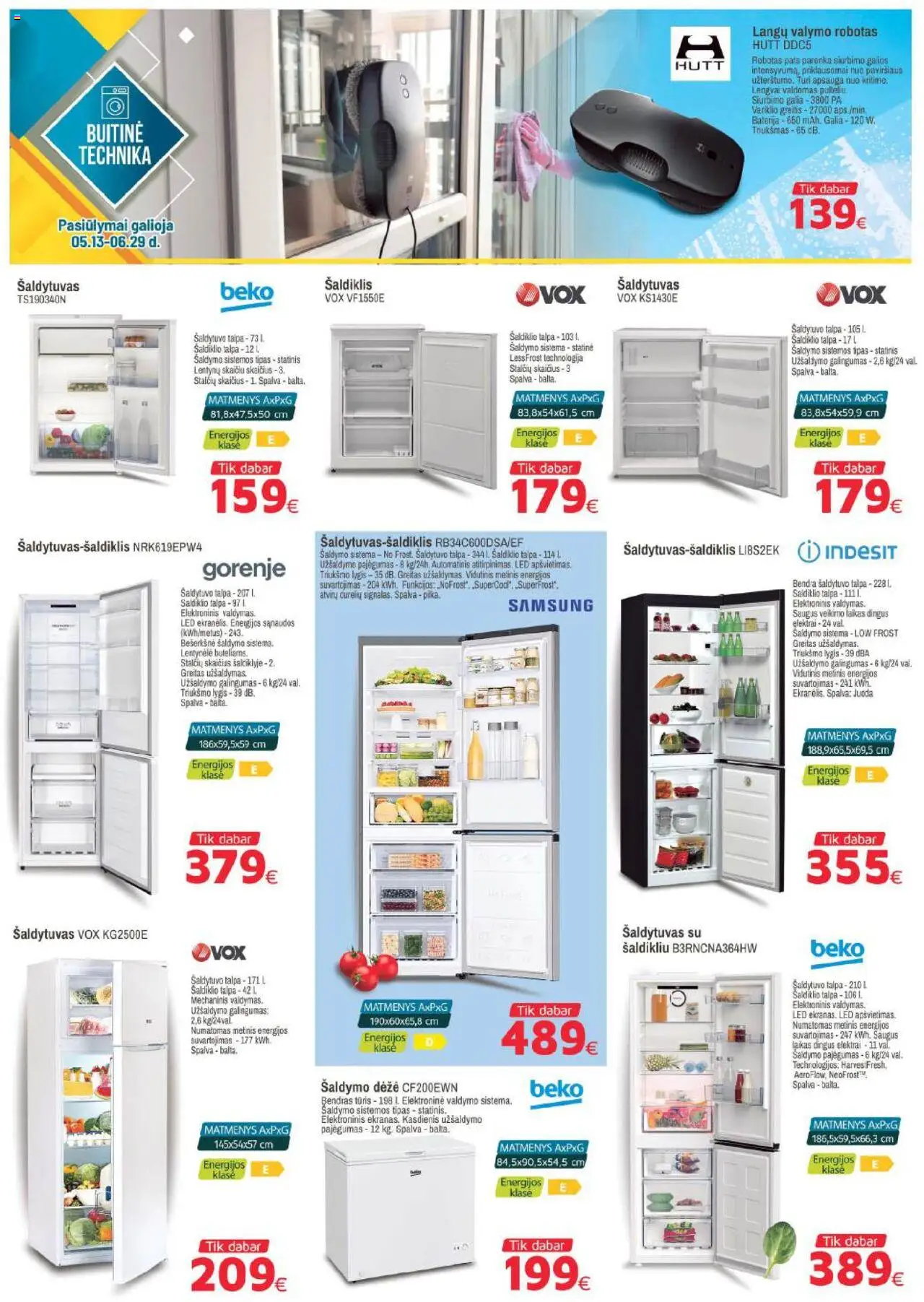 BIKUVA leidinys│galioja nuo 13.05.2025 | Puslapis: 10 | Prekių: Robotas, Bendras, Dėžė, Šaldiklis