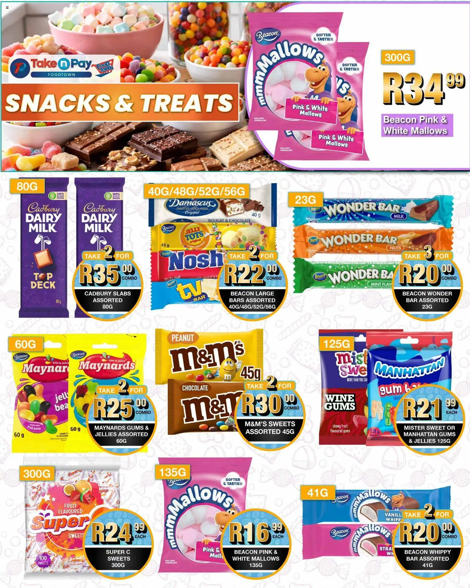 New Take n Pay catalogue – valid from 06.04.2026 | Page: 4 | Products: Sweets, Chocolate, Wine, Nuts