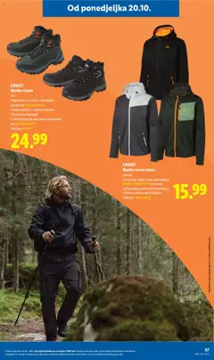 CRIVIT Muška termo jakna, Komad. Gornji sloj odbija vodu zahvaljujući BIONIC FINISH ECO tretmanu. Od troslojnog softshell materijala s velikim zadržavanjem topline. Veličine: 48-58 (M-XL) - Pregled kataloga iz trgovine Lidl, vrijedi od 20.10.2025 | Stranica: 37