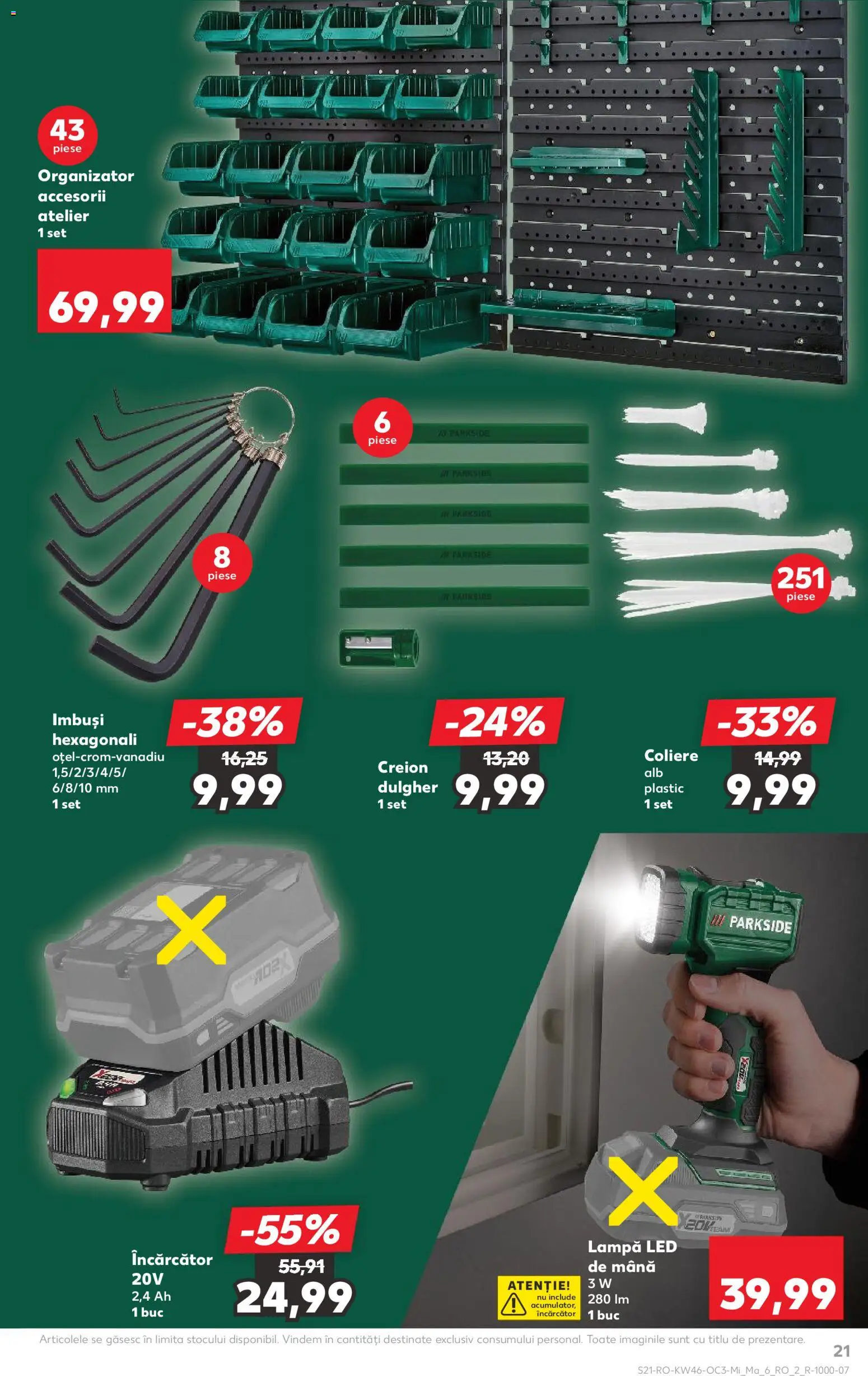 Noul catalog Kaufland – valabil de la 12.11.2025 | Pagină: 21 | Produse: Încărcător, Babak, Lampă