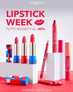 Anteprima del volantino Yves Rocher Lipstick Week catalogo valido a partire dal 22.07.2025